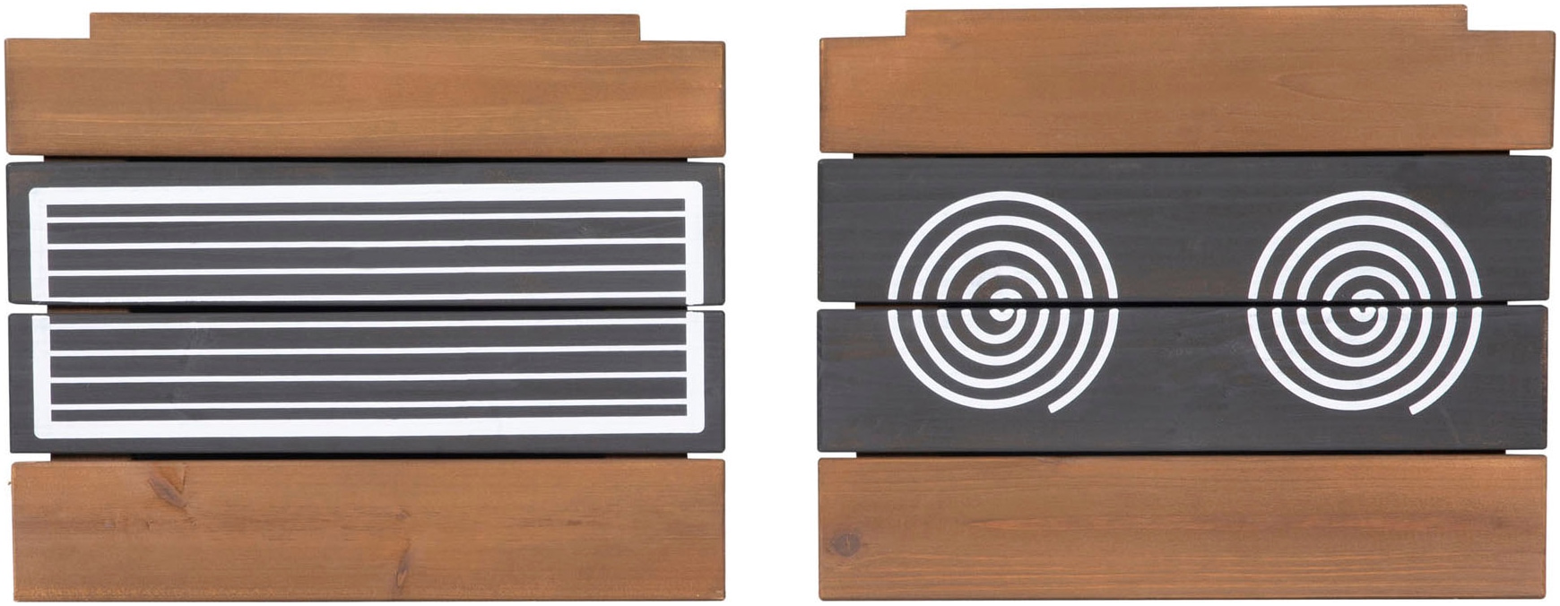 roba® Outdoor-Spielküche »Matschküche zum Aufhängen, teakholzfarben lasiert, aus Holz« FSC® - schützt Wald