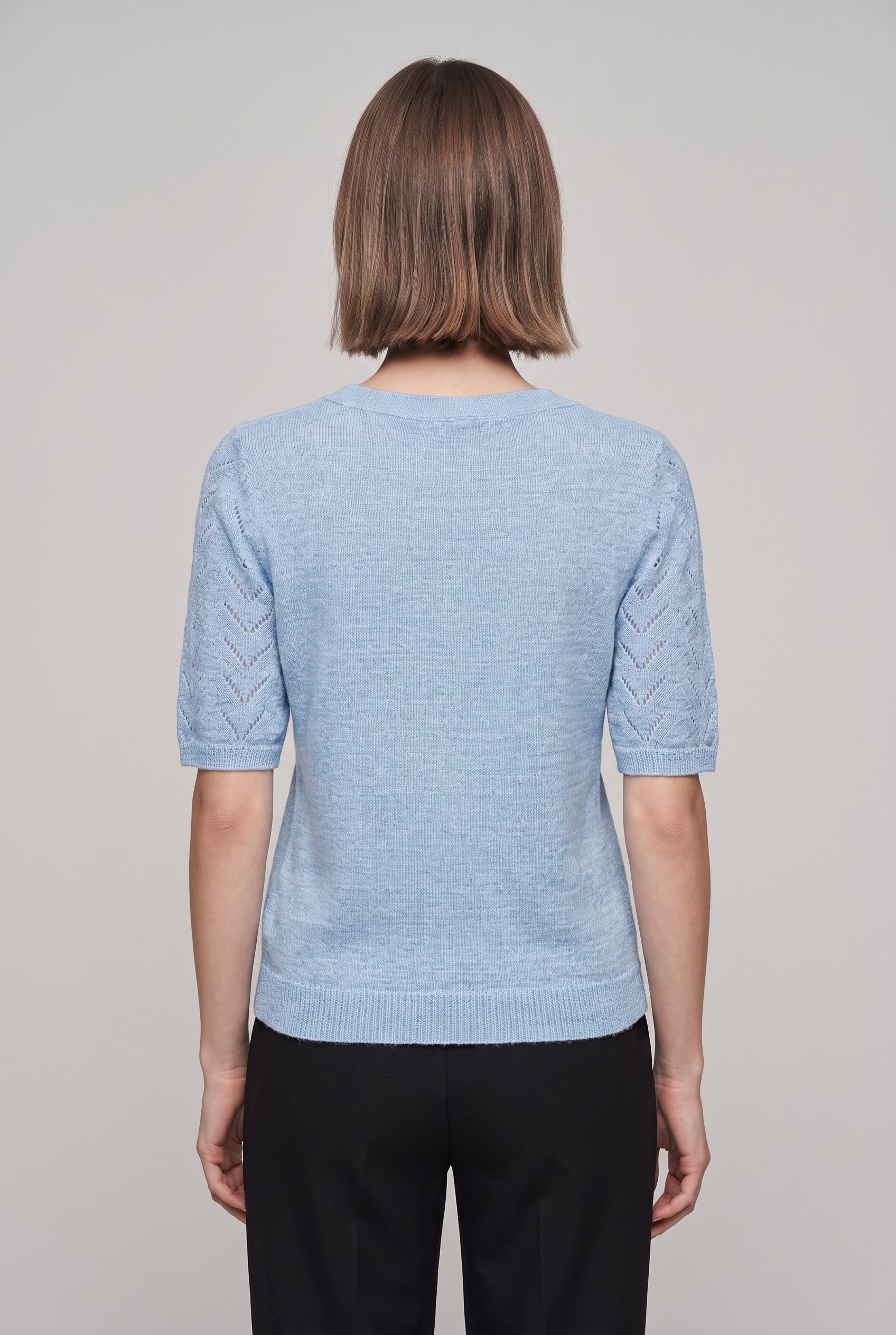 ONLY Kurzarmpullover »ONLSUNNY SS O-NECK KNT« Kunstfaser, regular fit, Rundhals