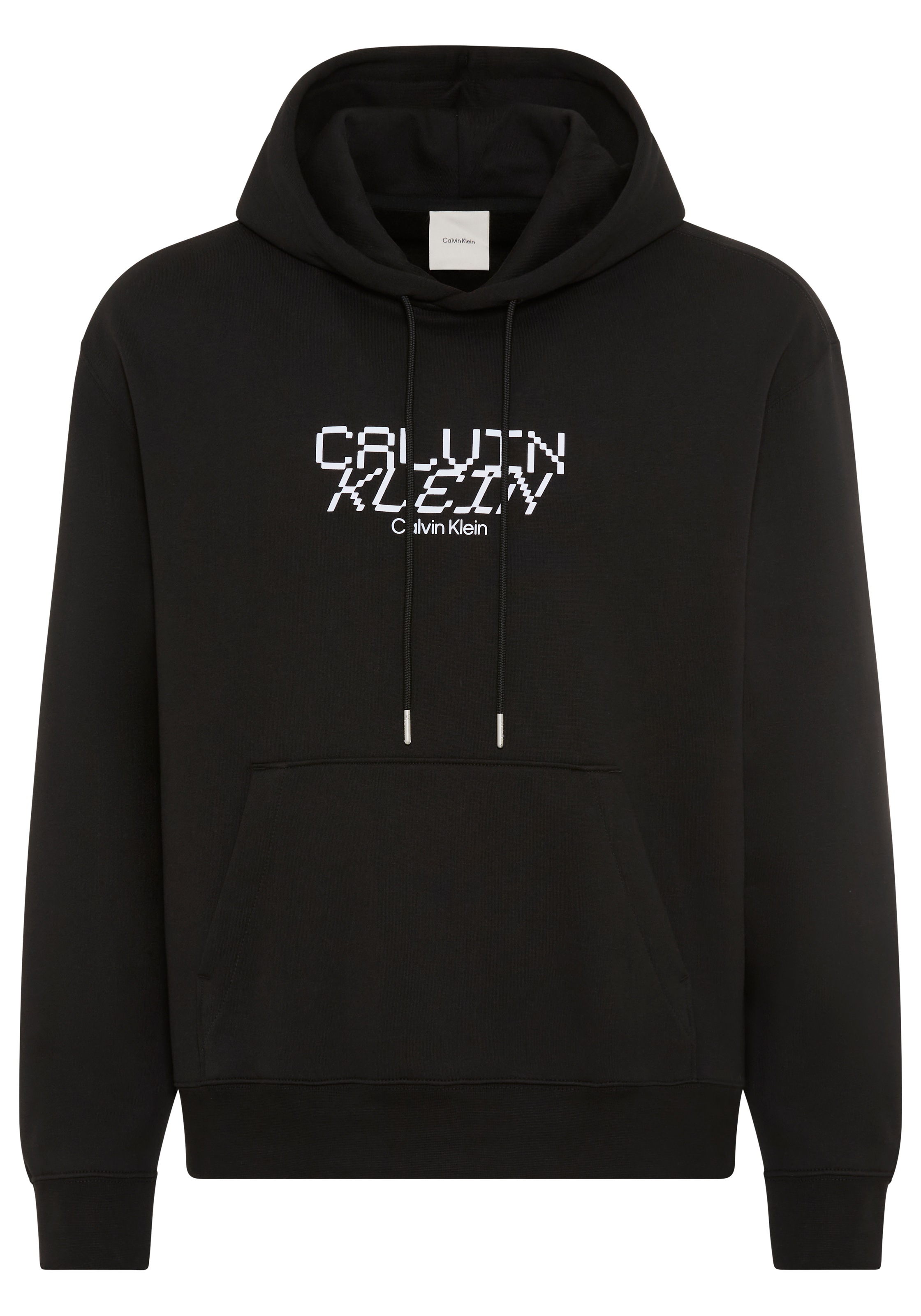 Image of Calvin Klein Kapuzensweatshirt, Regular Fit, Kängurutasche, Logo-Schriftzug