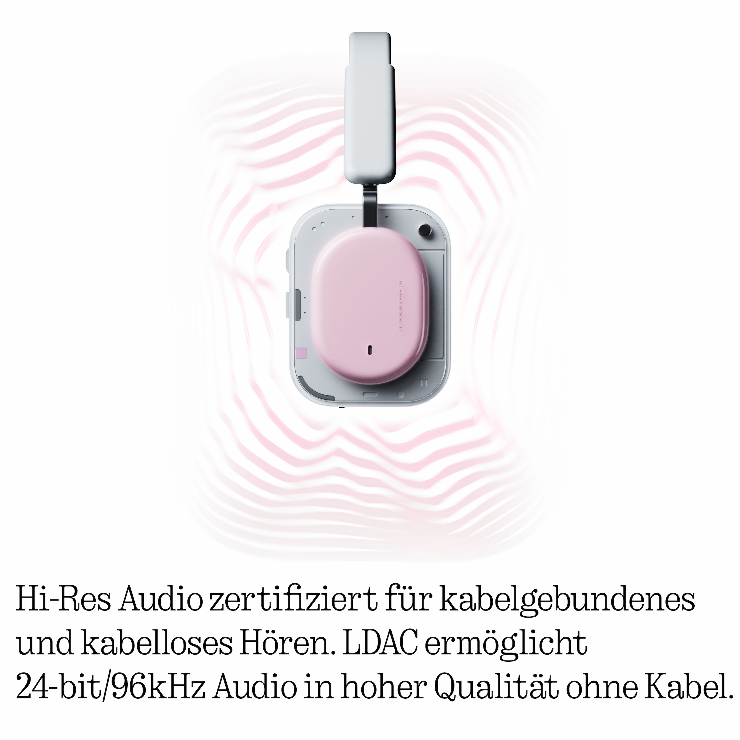 NOTHING Casque »Headphone (a)« Active Noise Cancelling (ANC) | Hi-Res | fonction mains libres | mode transparence