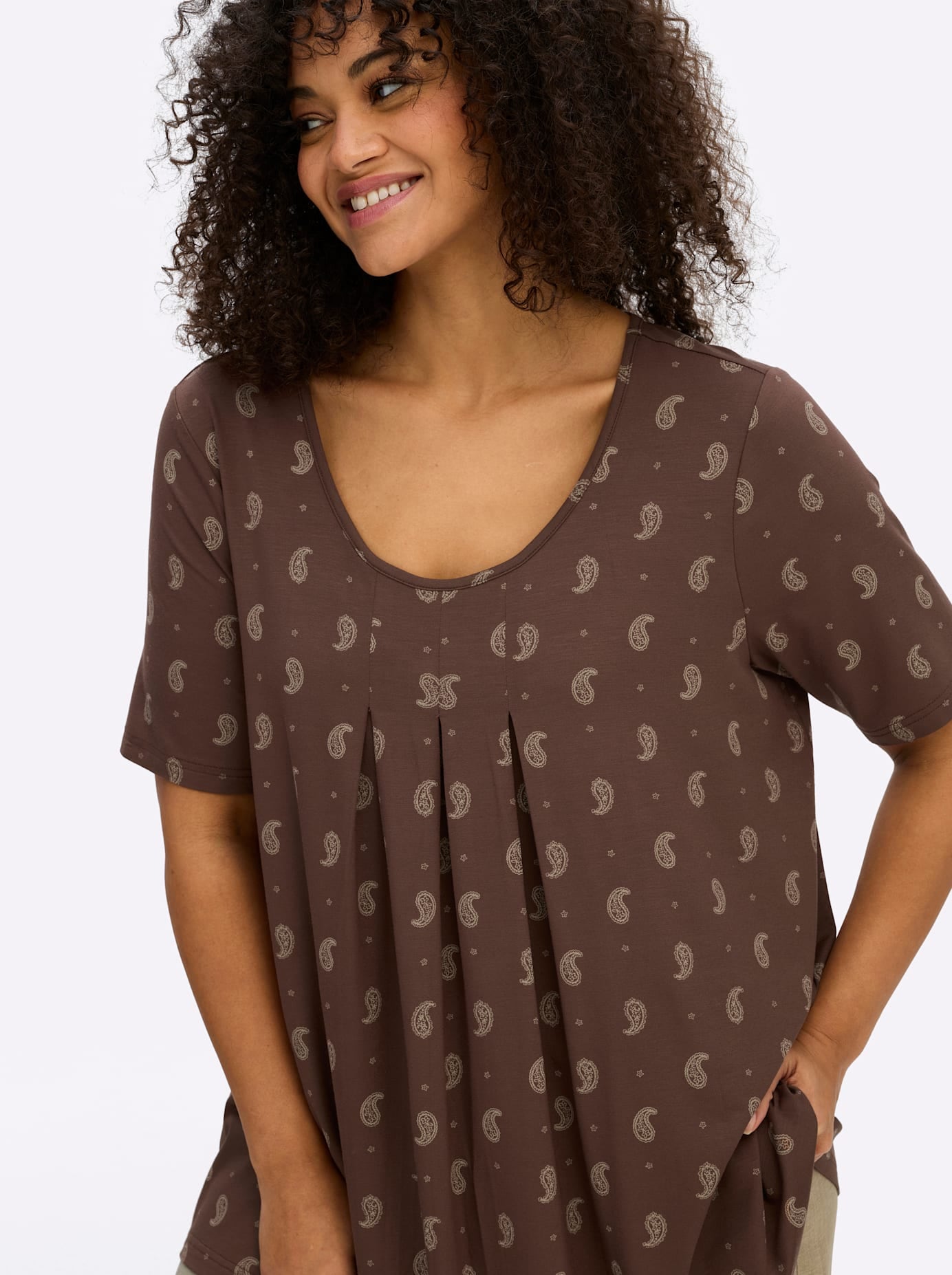 Sheego T-shirt long »Halbarmshirt« 1