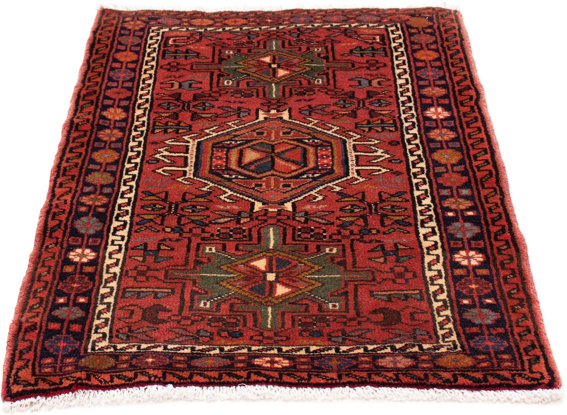 Image of morgenland Orientteppich »Perser - Nomadic - 110 x 77 cm - dunkelrot«, rechteckig, 10 mm Höhe, Wohnzimmer, Handgeknüpft, Einzelstück mit Zertifikat bei Ackermann Versand Schweiz