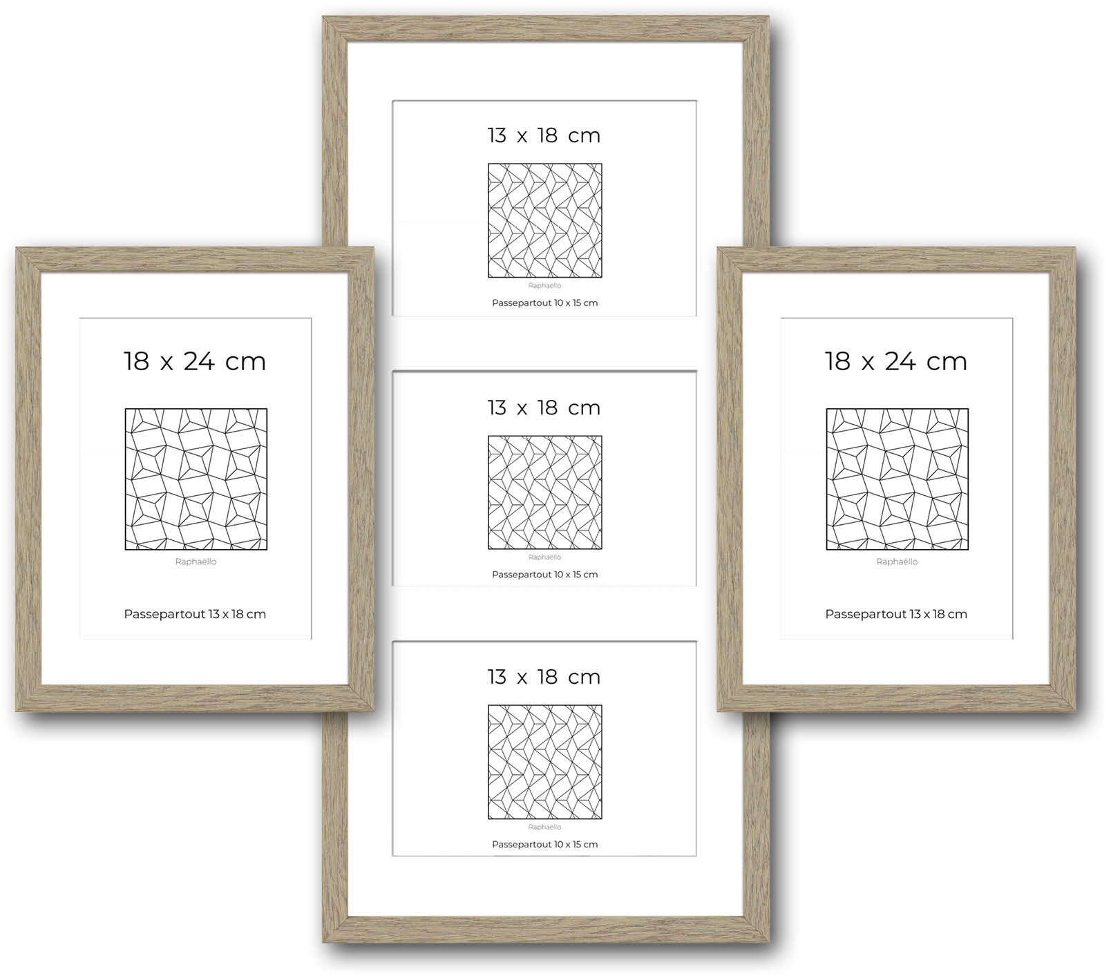 Image of RAPHAELLO Bilderrahmen »Madrid«, (3 St.), Bilderrahmen Set bei Ackermann Versand Schweiz