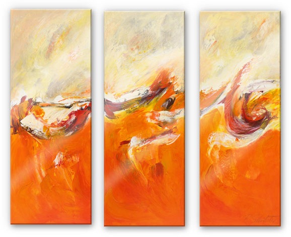 Image of Wall-Art Mehrteilige Bilder »Leidenschaft abstrakt (3-teilig)«, (Set, 3 St.) bei Ackermann Versand Schweiz