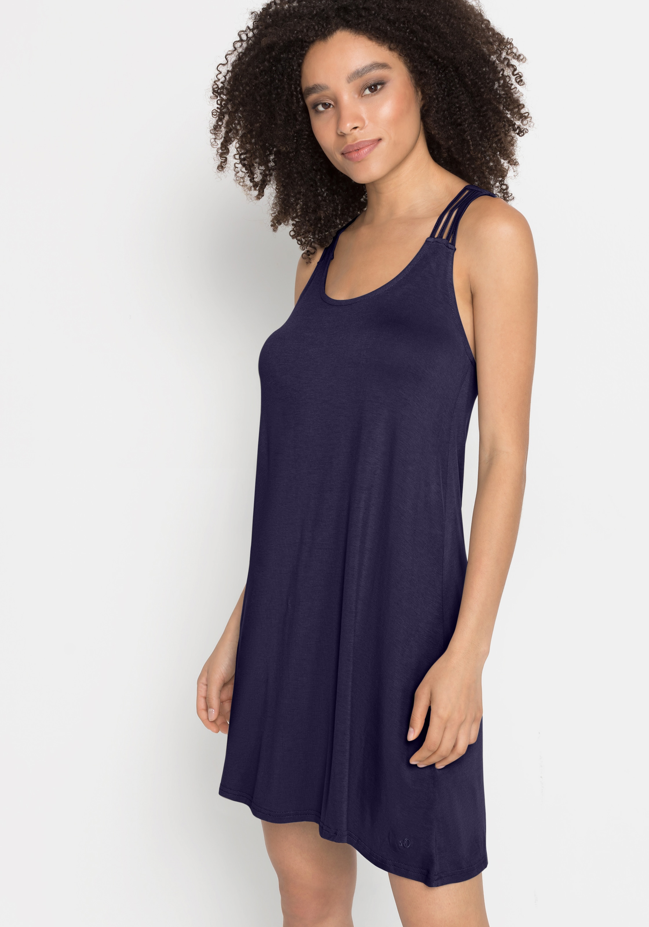 Image of s.Oliver Strandkleid mit besonderem Trägerdesign, Minikleid, Sommerkleid