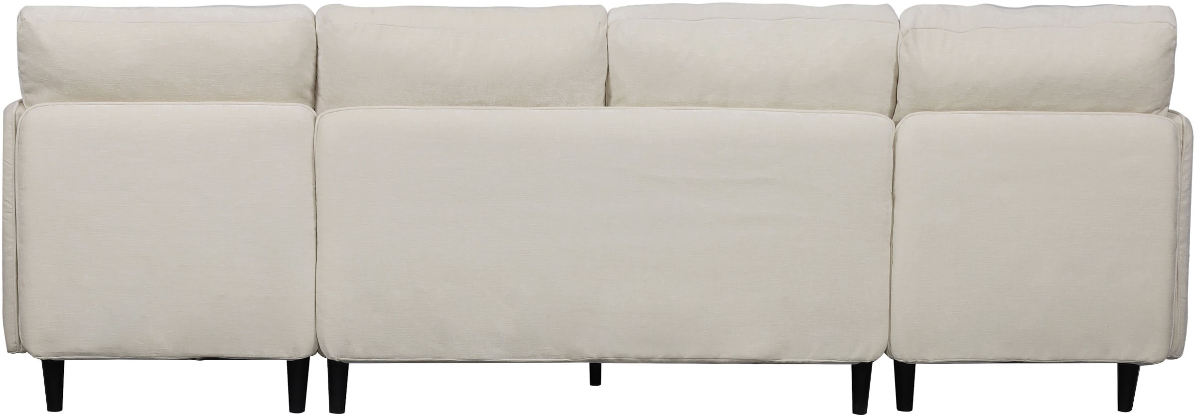 Dorel Home Wohnlandschaft »LINDHUS, Chenille, Modulsofa, verschiedene Stellvarianten« Breite als U-Form (254cm) mit Verbindern fixierbar, Recamiere,Stauraum