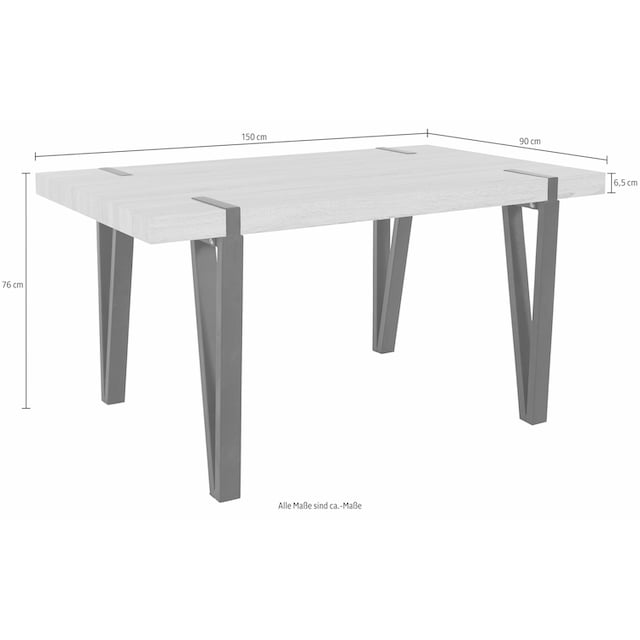 Home affaire Essgruppe »Sanchez und Bradford«, (Set, 5 tlg.), mit Tisch,  Breite 150 cm günstig kaufen