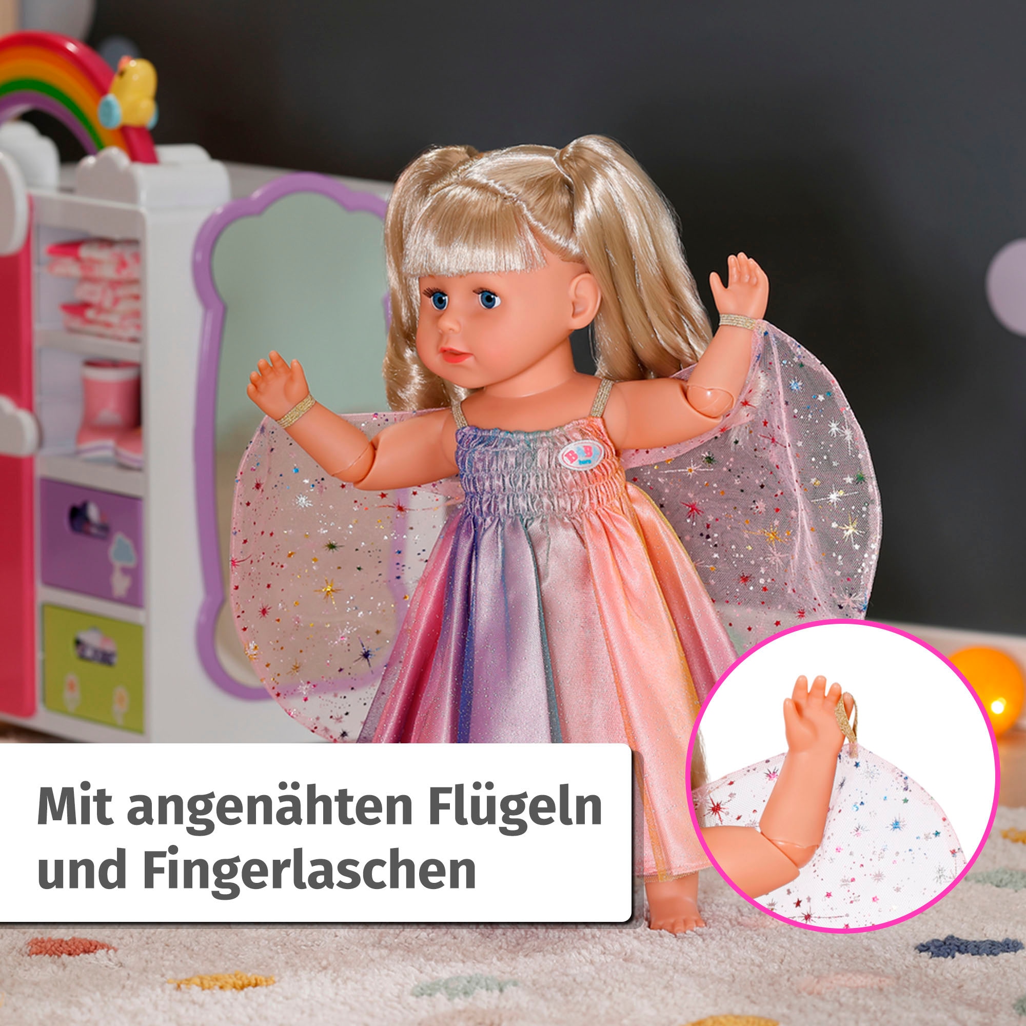 Baby Born Vêtements de poupées »Regenbogen Kleid, 43 cm«