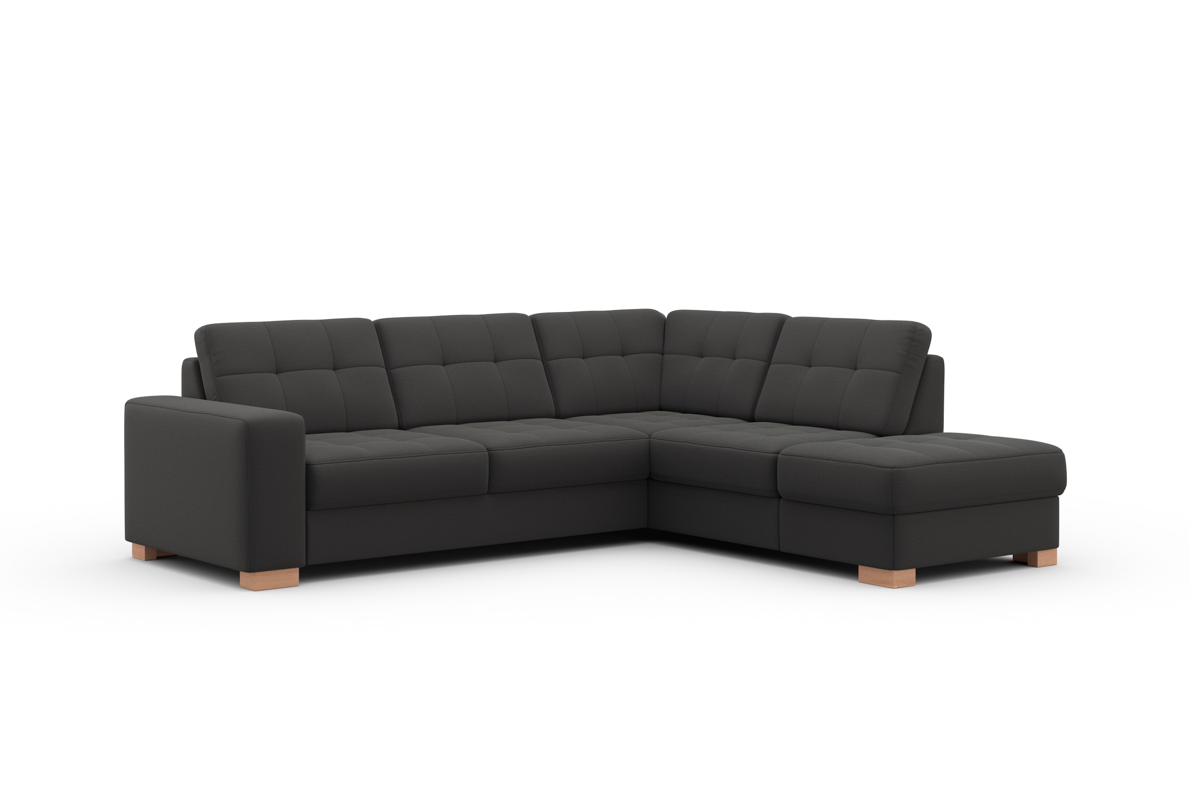 sit&more Ecksofa »Quincy L-Form«, wahlweise mit Bettfunktion und Bettkasten
