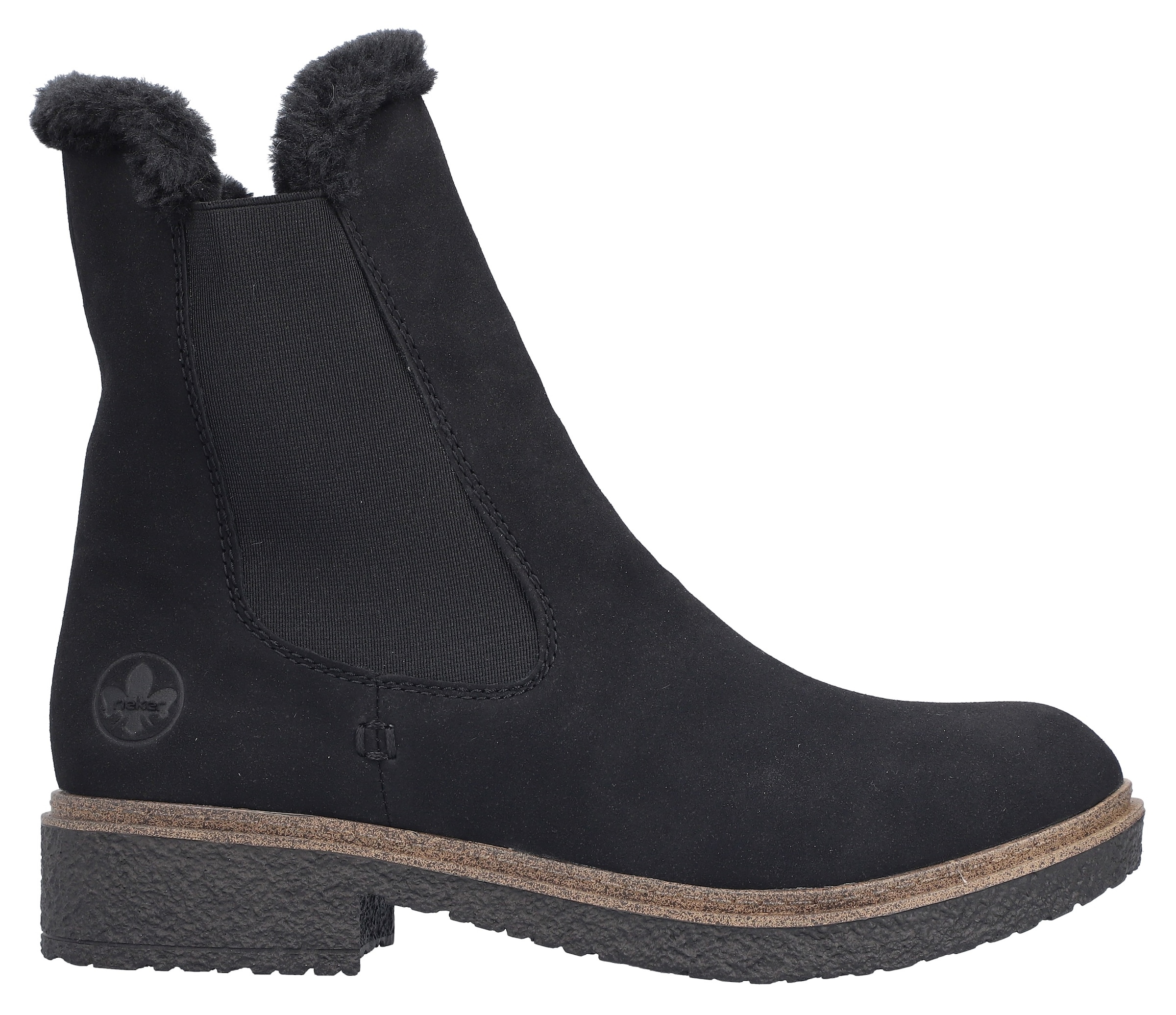 Rieker Bottes d'hiver  chelsea boots, bottines d'hiver, talon bloc, avec fermeture éclair intérieure