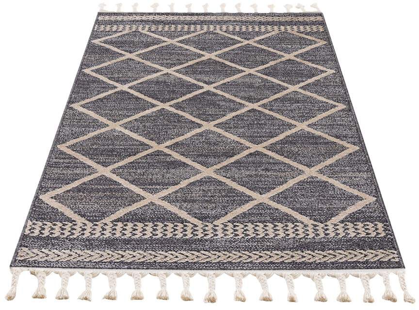 Image of Carpet City Läufer »Art 2645«, rechteckig, 7 mm Höhe, Kurzflor, mit Kettfäden, Rauten-Optik, ideal für Flur & Diele bei Ackermann Versand Schweiz