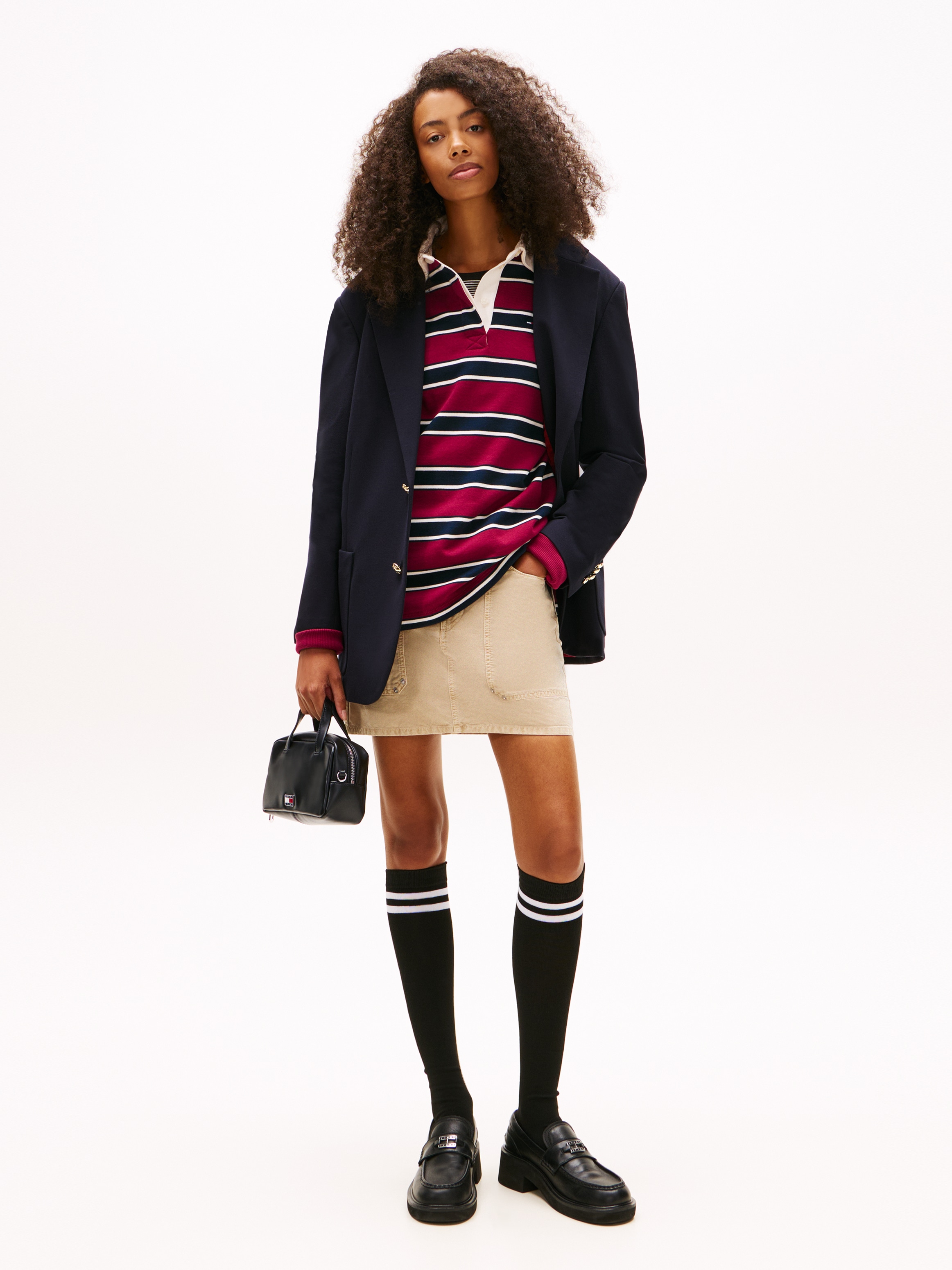 Tommy Jeans Sac à bandoulière »TJW CITY TRUNK CROSSOVER« , sac à main pour femmes, sac épaule avec application de petits cœurs