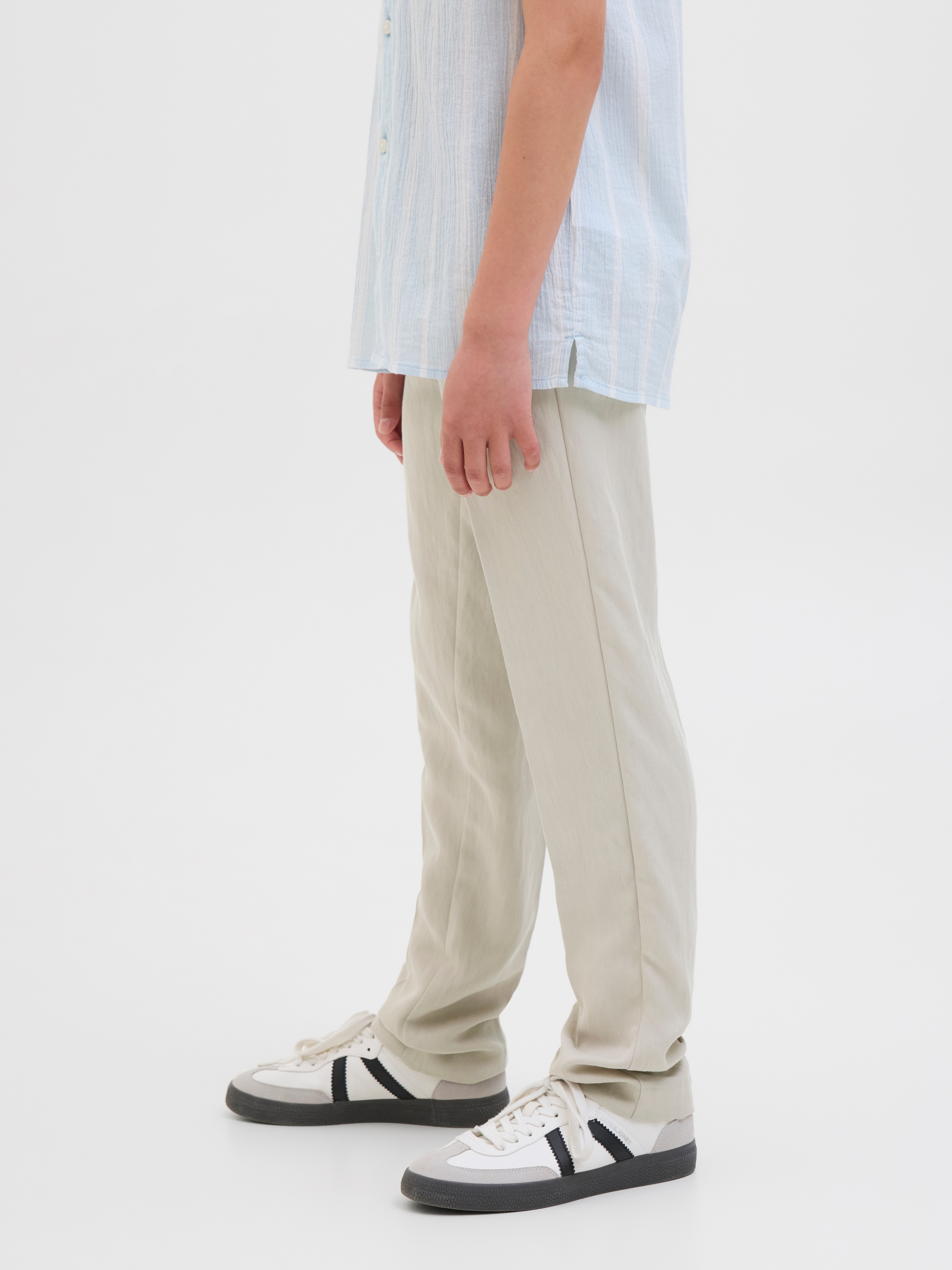 Jack & Jones Junior Chinos »JPSTKARL SKYE JOGGER JNR«  mélange de matières, coupe ample