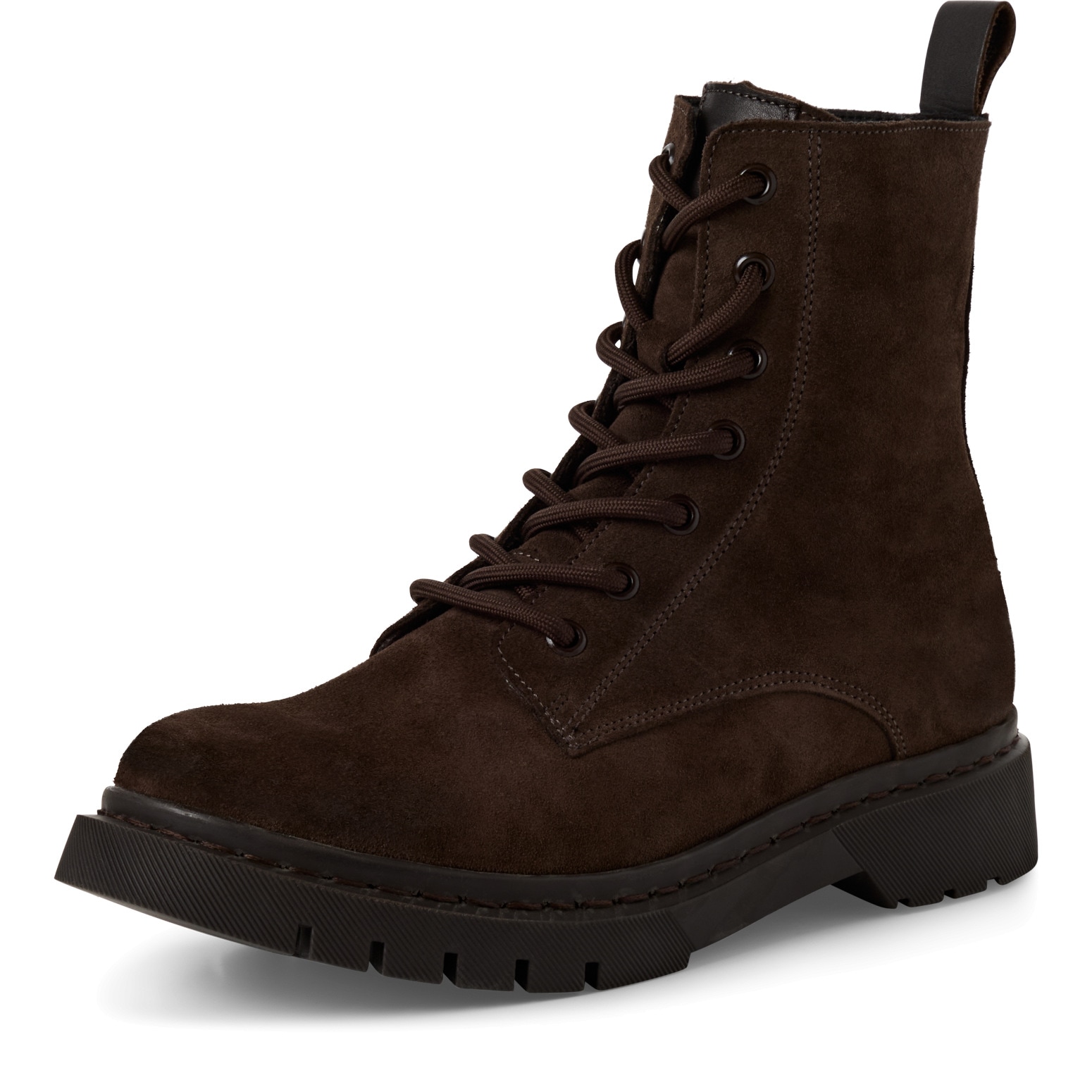 Image of Tamaris Schnürstiefelette, Blockabsatz, Schnürboots, Herbstschuh mit Ziernähten