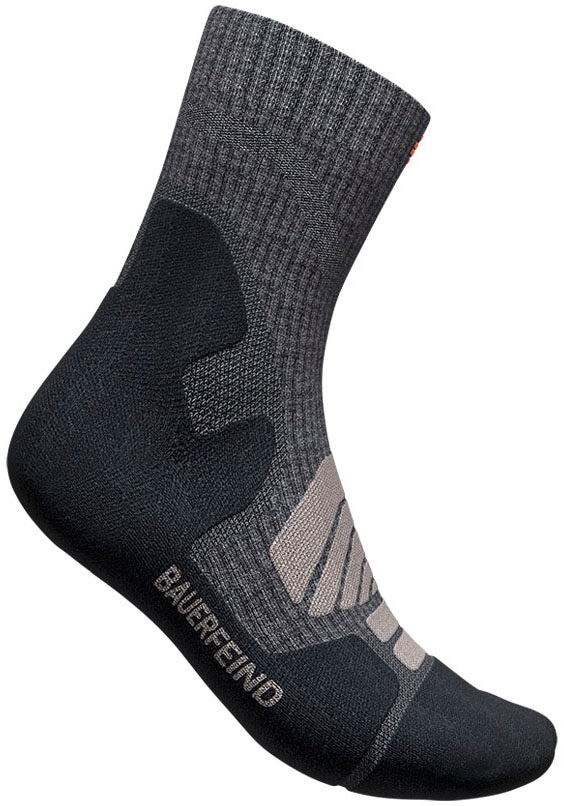 Bauerfeind Sportsocken »Outdoor Merino Mid Cut Socks« mit hohem Anteil an Merinowolle, atmungsaktiv, wärmend