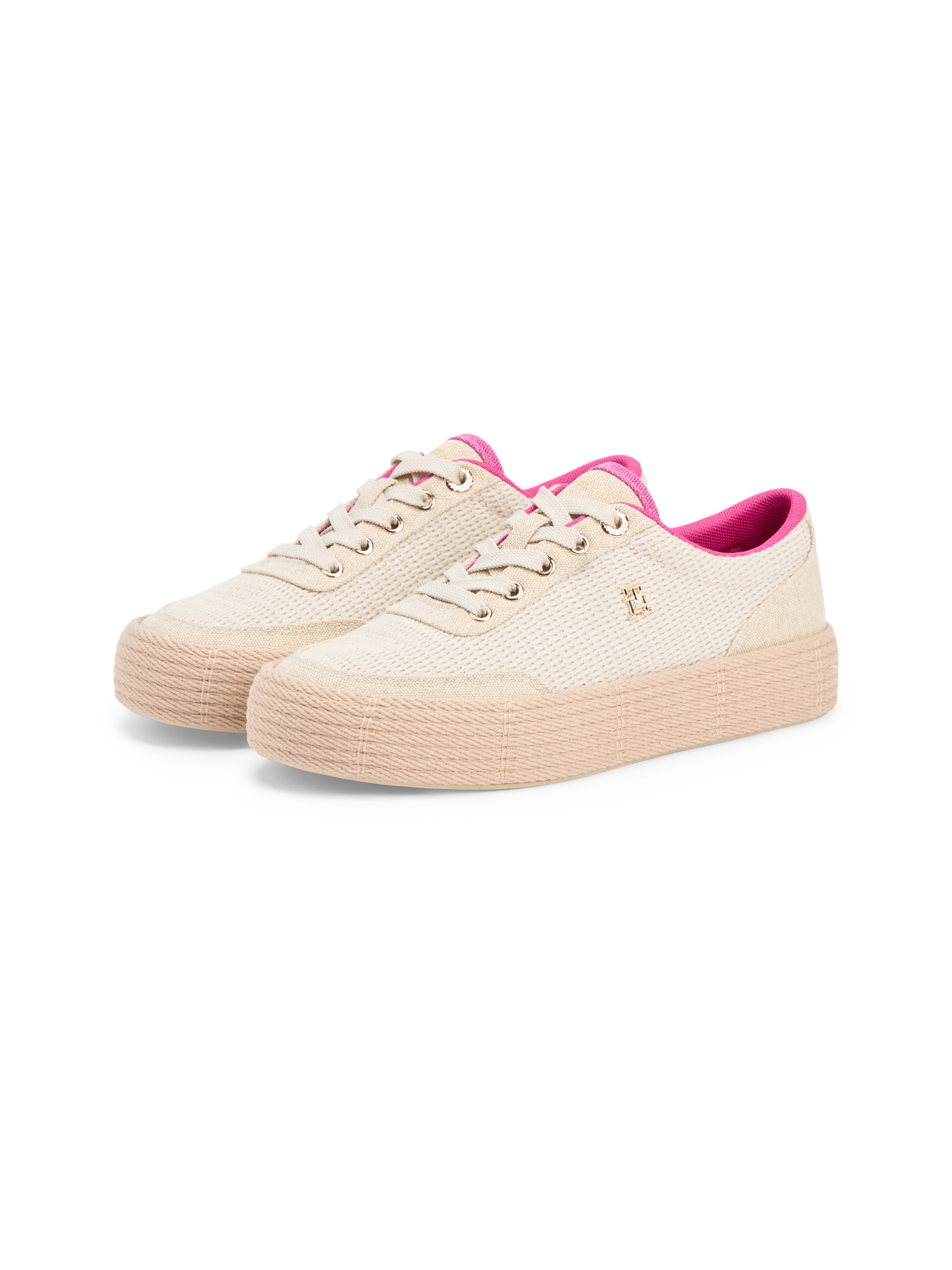 Image of Tommy Hilfiger Plateausneaker "TH FOXING PLATFORM ROPE" Freizeitschuh, Schnürer, Halbschuh mit TH-Schmuckelement