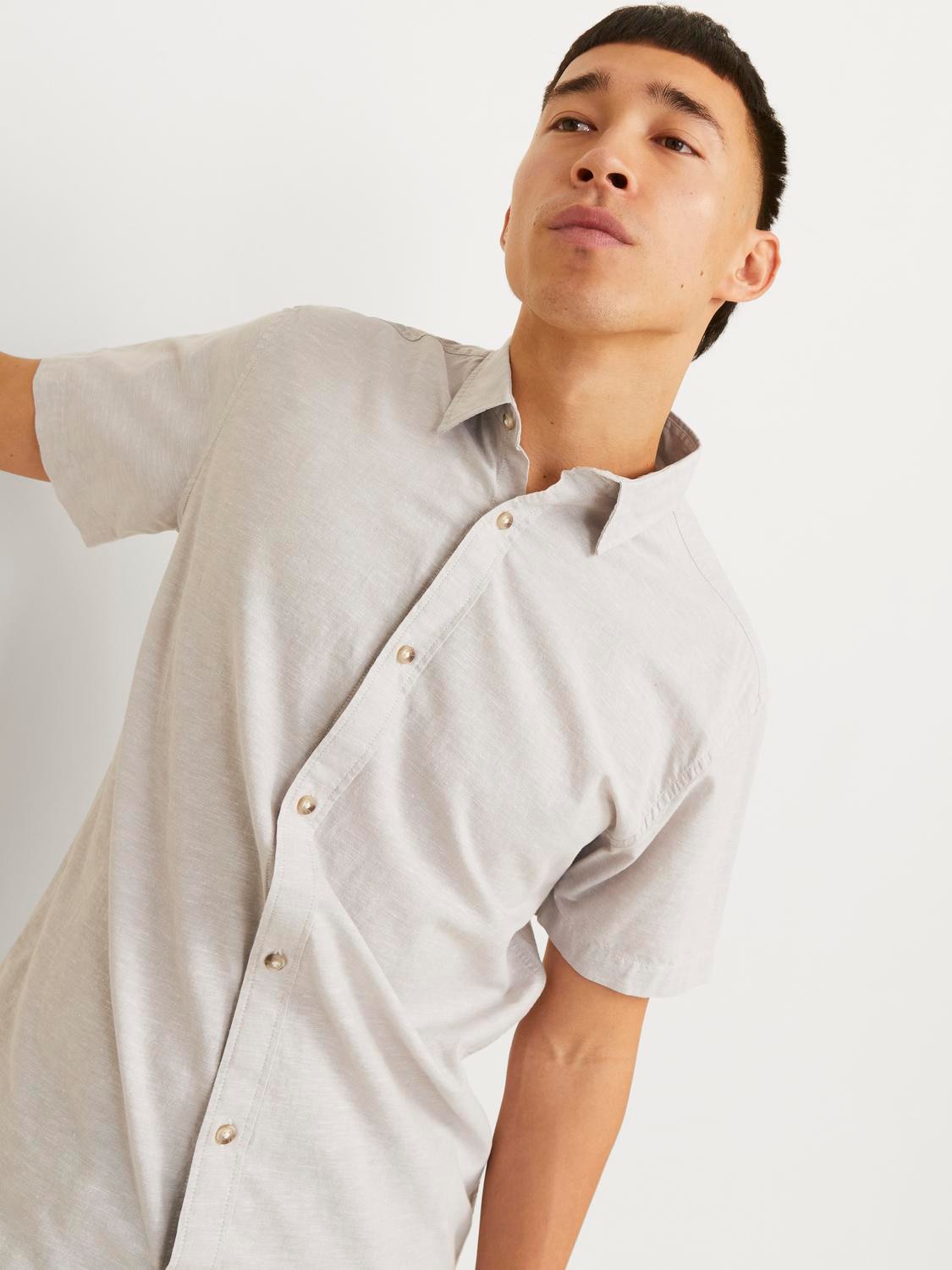 Jack & Jones Kurzarmhemd »JJESUMMER LINEN BLEND SHIRT SS SN«