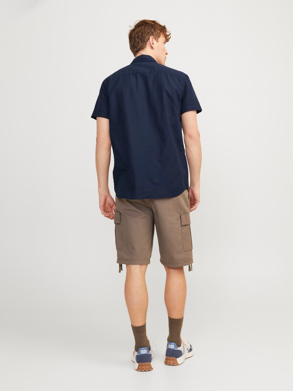 Jack & Jones Kurzarmhemd »JJESUMMER LINEN BLEND SHIRT SS SN«