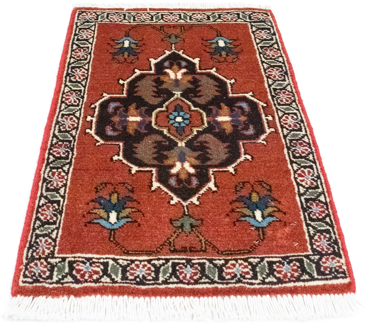 Image of morgenland Wollteppich »Ardebil Teppich handgeknüpft orange«, quadratisch, 8 mm Höhe, handgeknüpft bei Ackermann Versand Schweiz