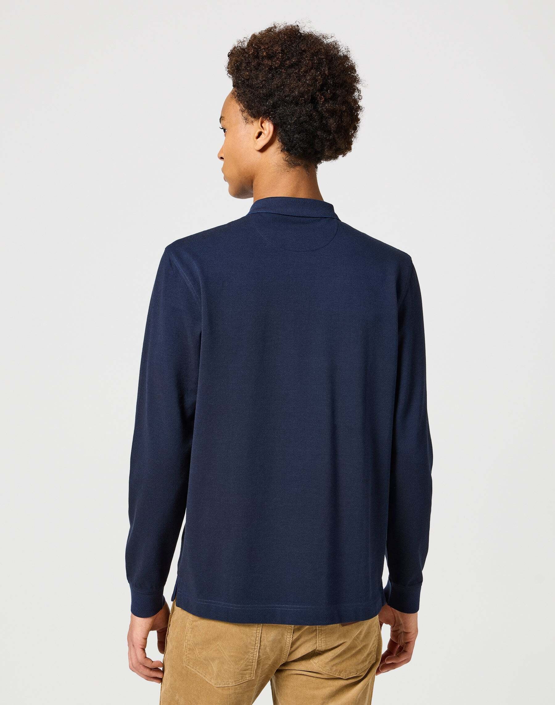 Wrangler Langarm-Poloshirt »Wrangler Langarmpolo Longsleeves Refined Polo«