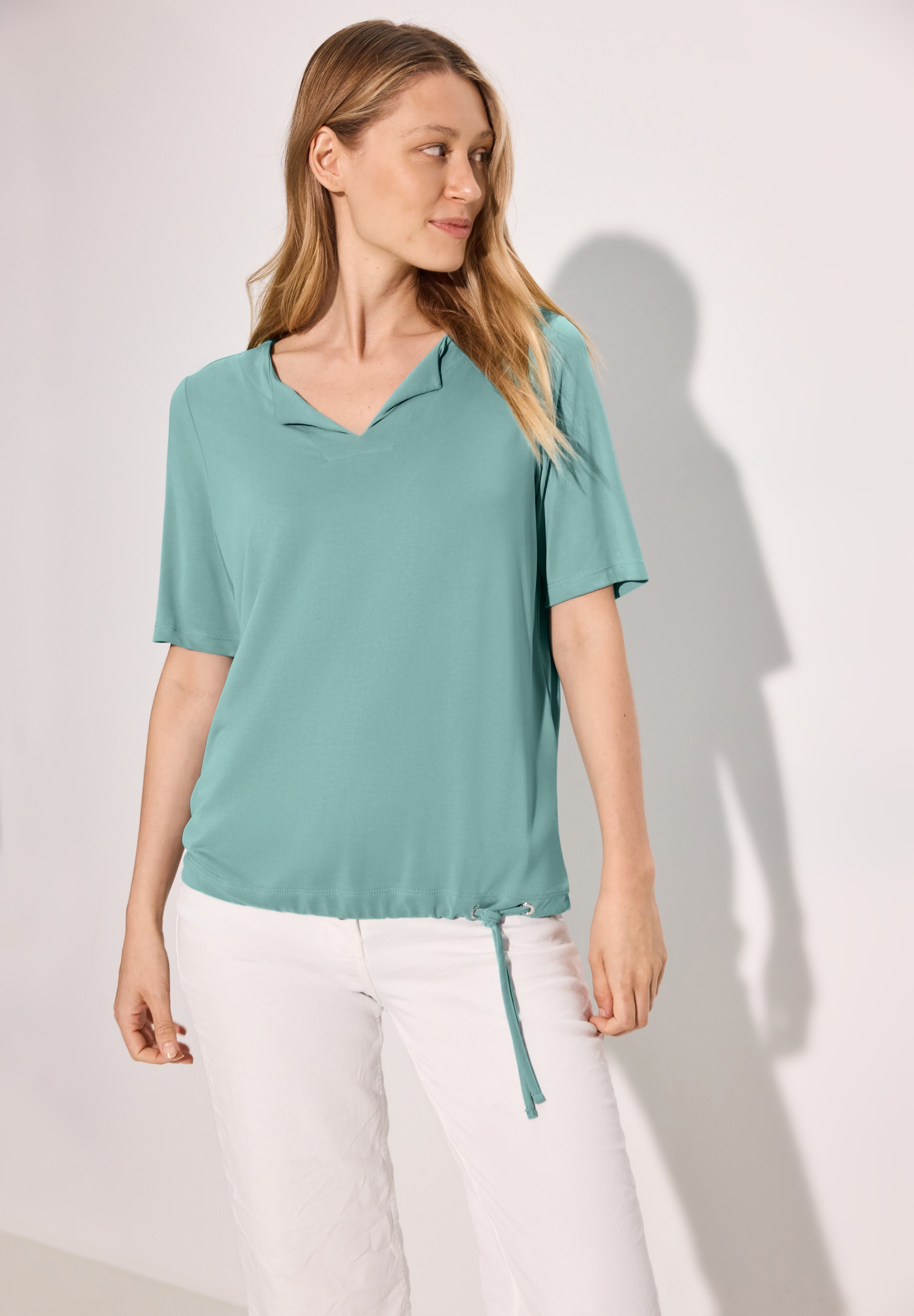 Cecil T-Shirt, mit Tunnelzug am Saum
