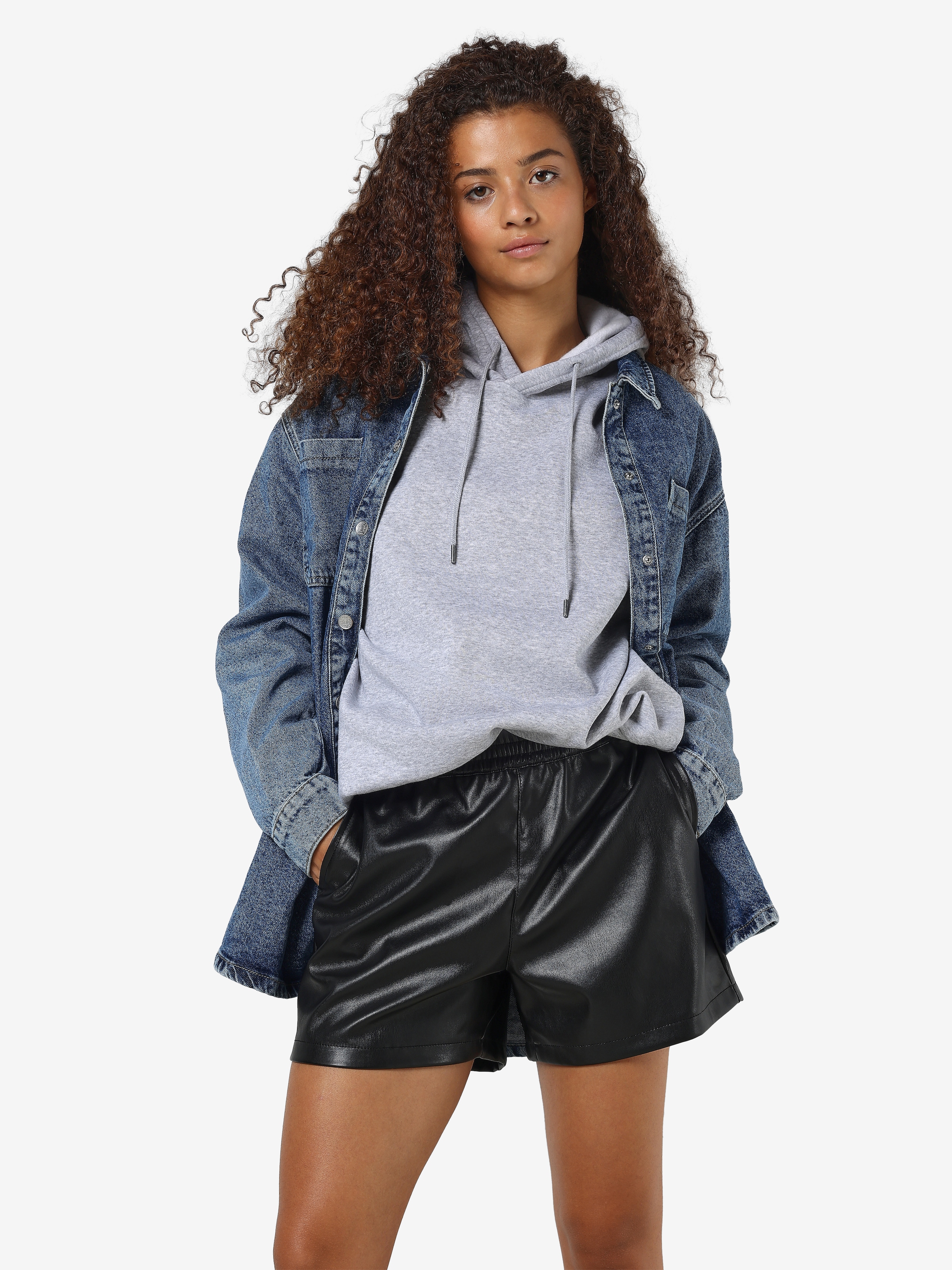 Noisy may Shorts »NMANDY PU HW SHORTS WVN NOOS«