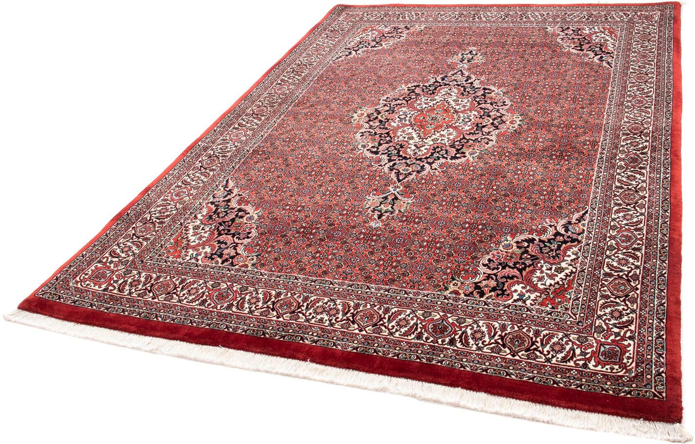 Image of morgenland Orientteppich »Perser - Bidjar - 233 x 168 cm - dunkelrot«, rechteckig, 15 mm Höhe, Wohnzimmer, Handgeknüpft, Einzelstück mit Zertifikat bei Ackermann Versand Schweiz