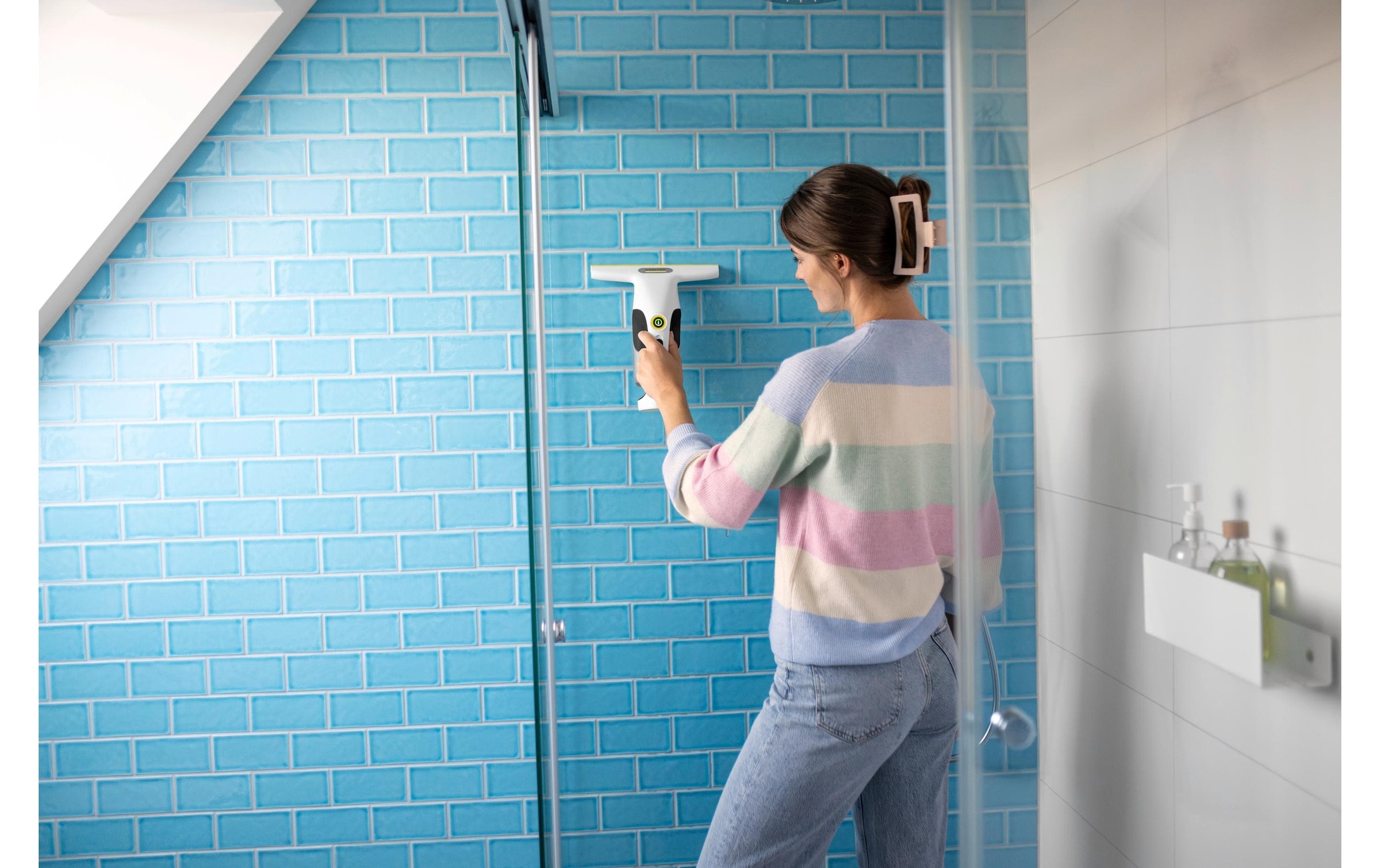 KÄRCHER Aspirateur de vitres sans fil »WV 1 Compact Care« Akku-Fenstersauger mit 360 Grad Comfort Clean