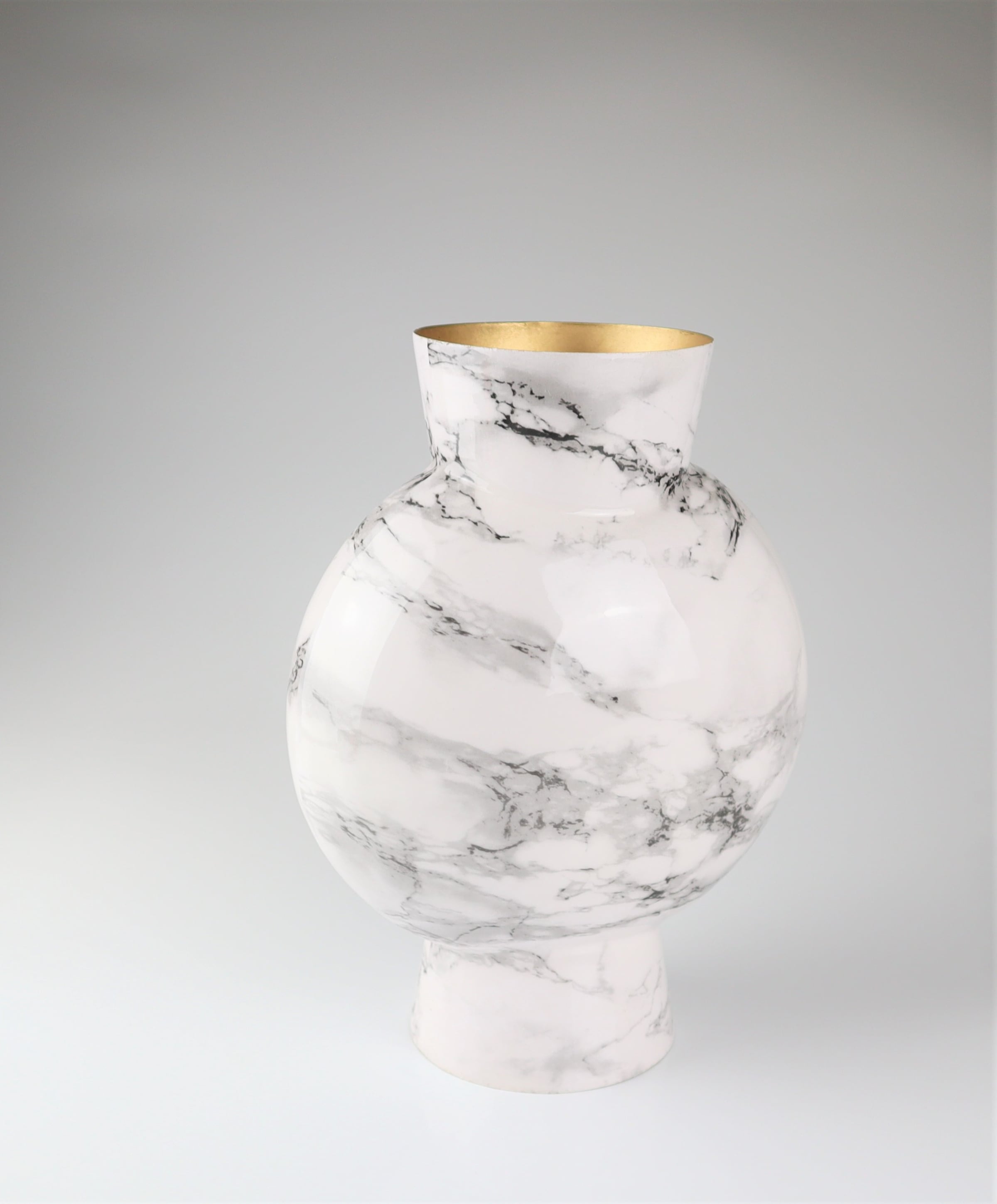 Image of AM Design Dekovase "aus Metall" BxH: 23x30 cm
