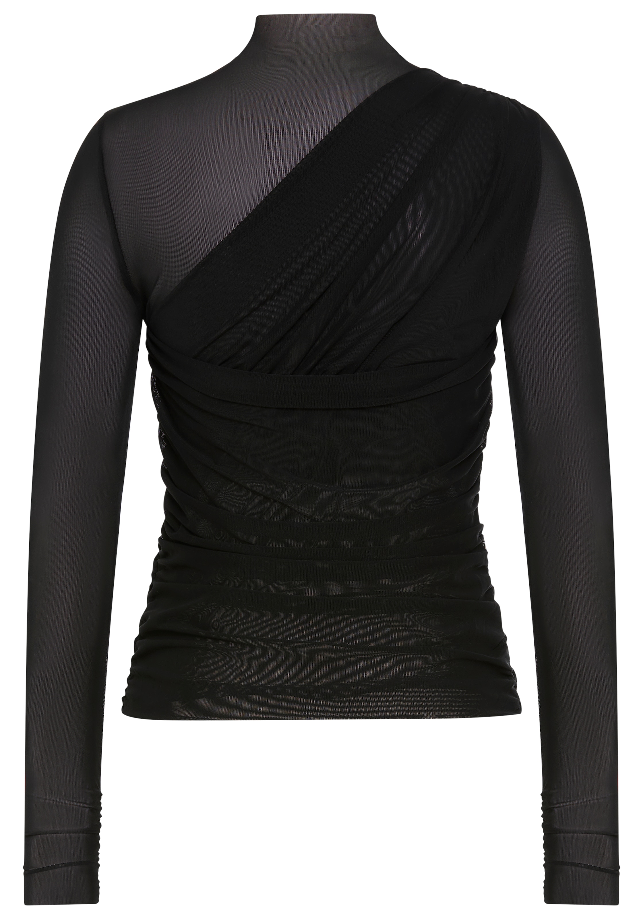 BOSS ORANGE Langarmshirt »Etulah Premium Damenmode« aus Mesh, Slim Fit