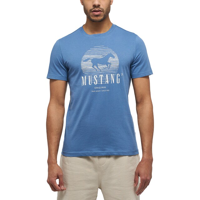 Acheter maintenant MUSTANG en Mode Kurzarmshirt »Print-Shirt« ligne
