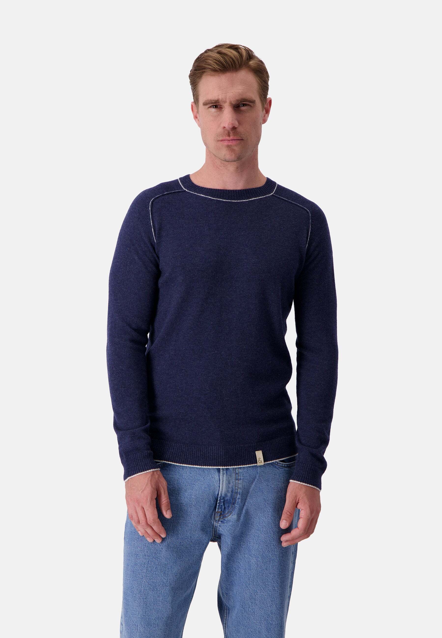 colours & sons Strickpullover »colours & sons Pullover Roundneck Merino Blend«