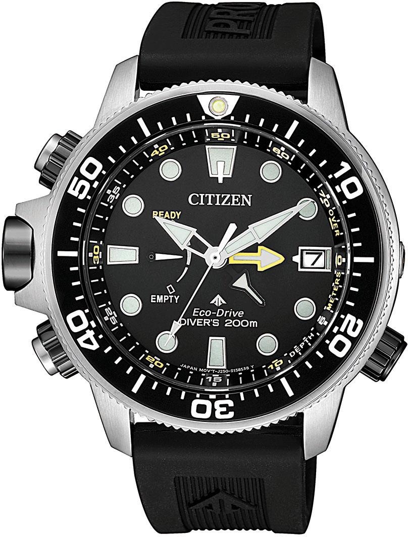 Image of Citizen Taucheruhr "Promaster Eco-Drive Aqualand 200m" Armbanduhr, Herrenuhr, Solar, bis 20 bar wasserdicht, Datum