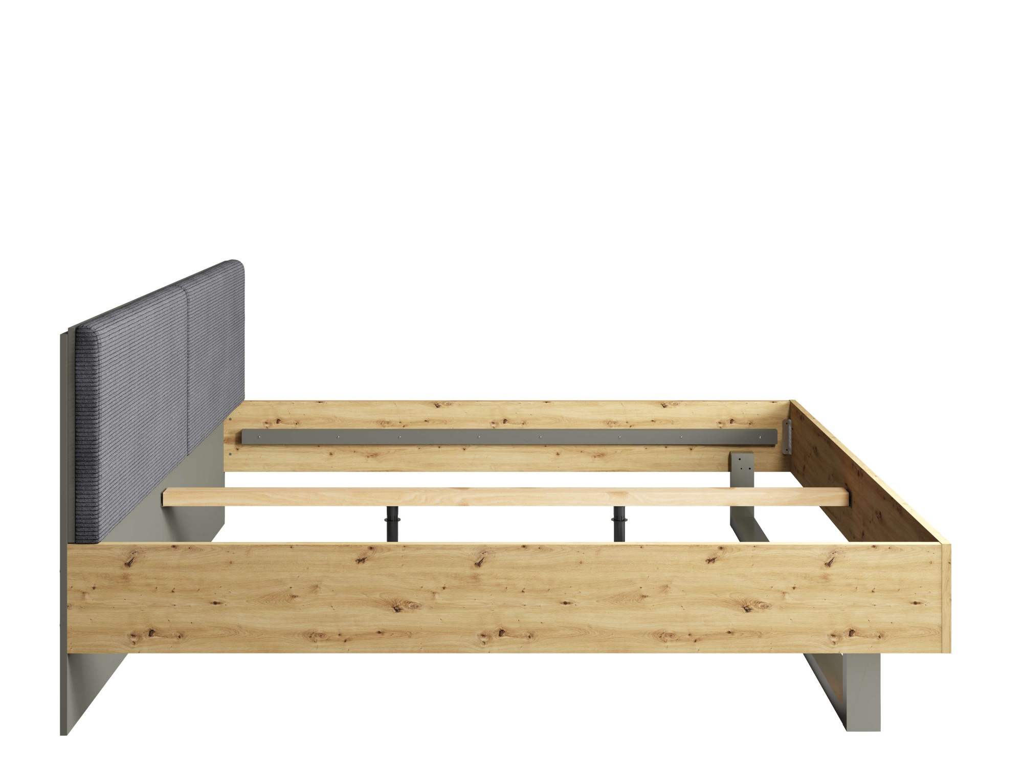 INOSIGN Polsterbett »Bett Loreto, Masse: B/T/H 185,5/211/98 cm«, Bett 180x200 cm mit gepolstertem Kopfteil