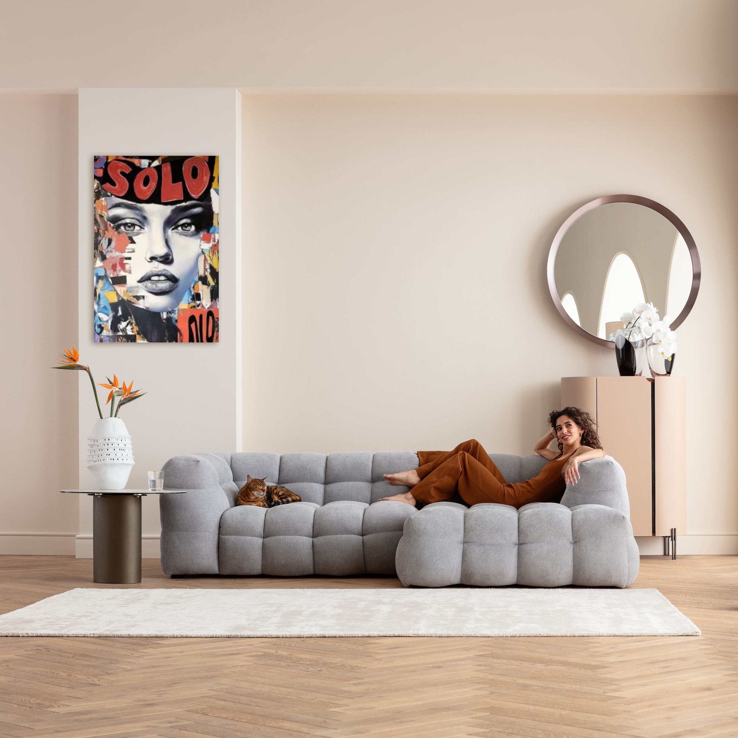 Kare Design Bild mit Rahmen »Gerahmtes Bild Muse Collage 80x120cm« 1, 