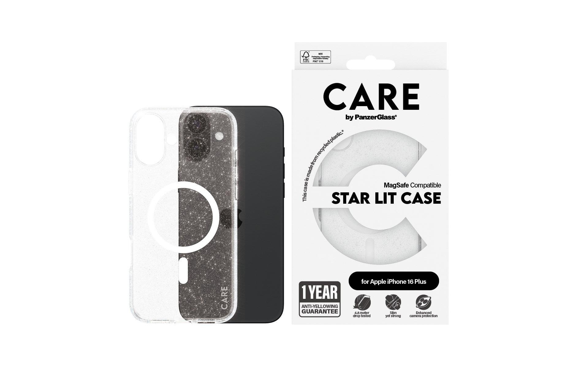 CARE by PanzerGlass Backcover »Flagship Star Lit iPhone 16 Plus«, iPhone 16 Plus