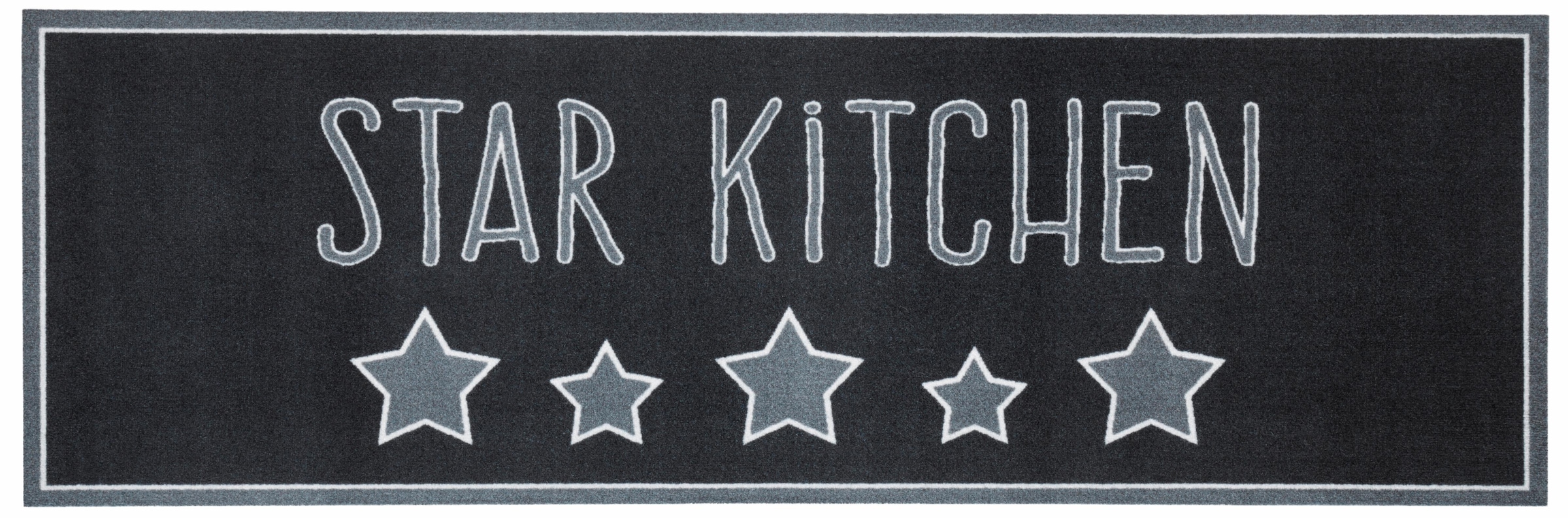 HANSE Home Küchenläufer »Star Kitchen«, rechteckig, Kurzflor, rutschhemmend, Schriftzug, Kitchen, Waschbar, Schriftzug