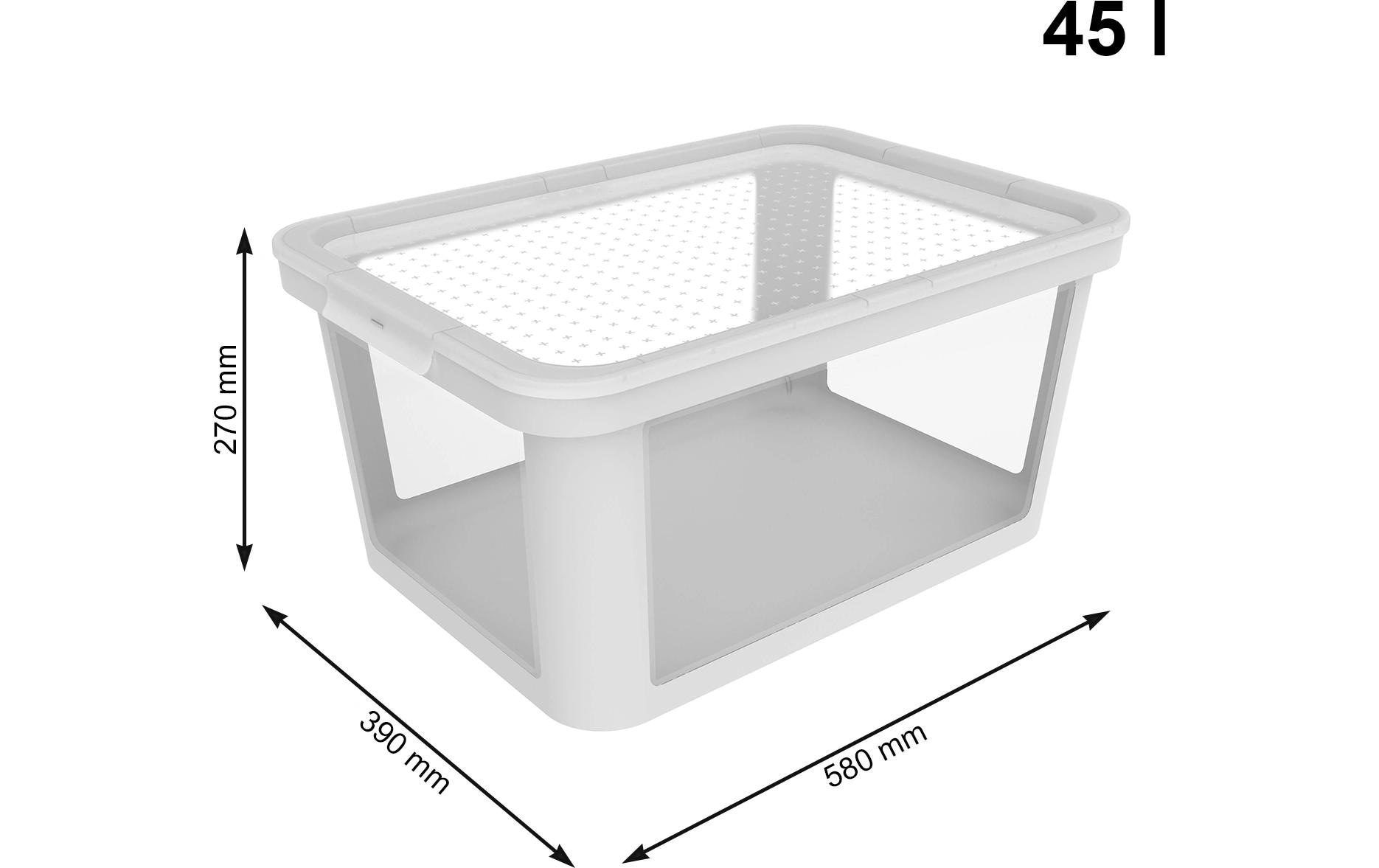 ROTHO Aufbewahrungsbox »ALBRIS 2 tlg.«, (2 St.)