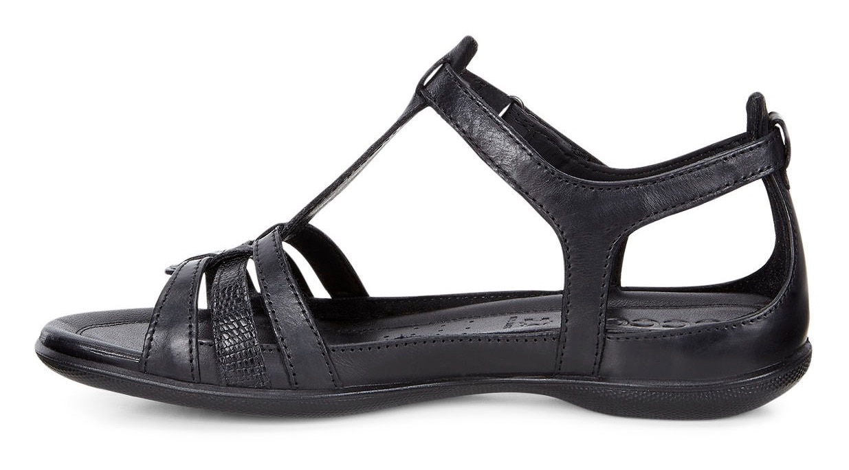 Ecco Riemchensandale »FLASH«, Sommerschuh, Sandalette, Klettschuh, im Metallic-Look