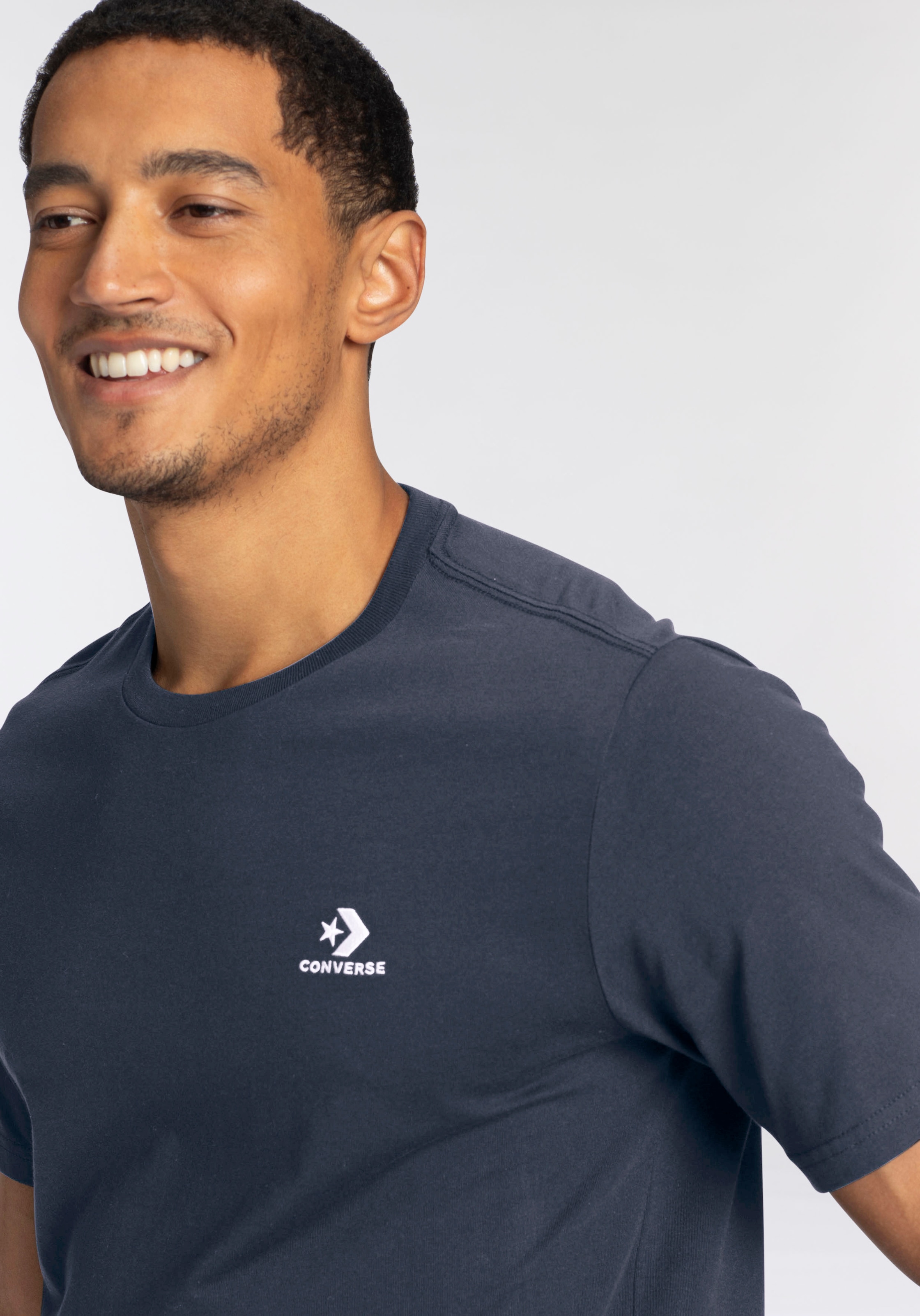 Converse T-Shirt »STAR CHEV EMB TEE« Kurzarm, für sportlichen Look, aus Baumwolle