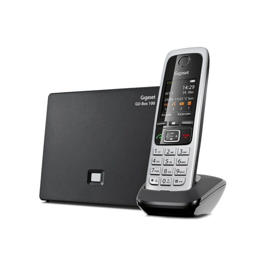 Gigaset Schnurloses DECT-Telefon »C430 A«, (Mobilteile: 1), Anrufbeantworter, Weckfunktion, Wahlwiederholung