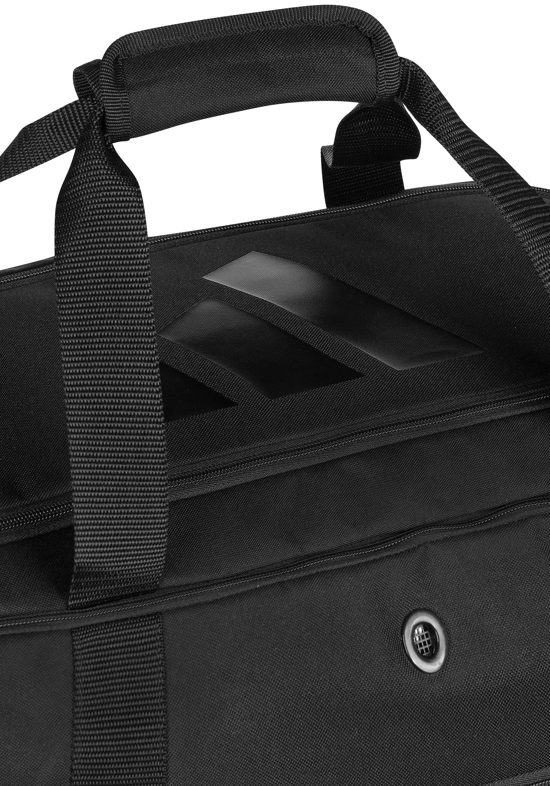 adidas Performance Sporttasche »adidas Duffle Combat Sports black/white M« Belüftetes und wasserdichtes Fach, verhindert Geruchsbelästigung