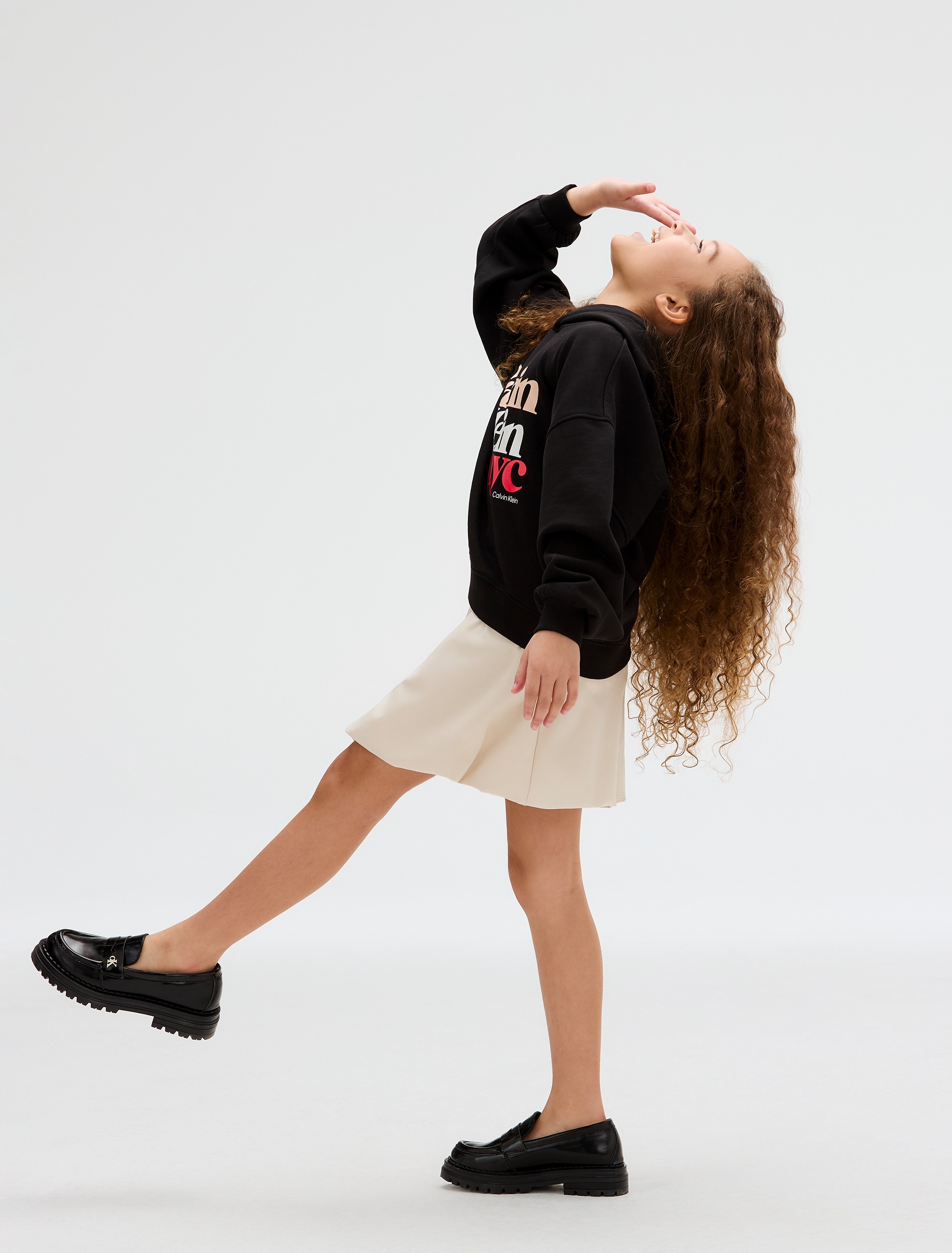 Calvin Klein Jeans Kapuzensweatshirt »PEARL SIGNATURE TERRY HOODIE«, für Kinder bis 16 Jahre, mit grossem Druck
