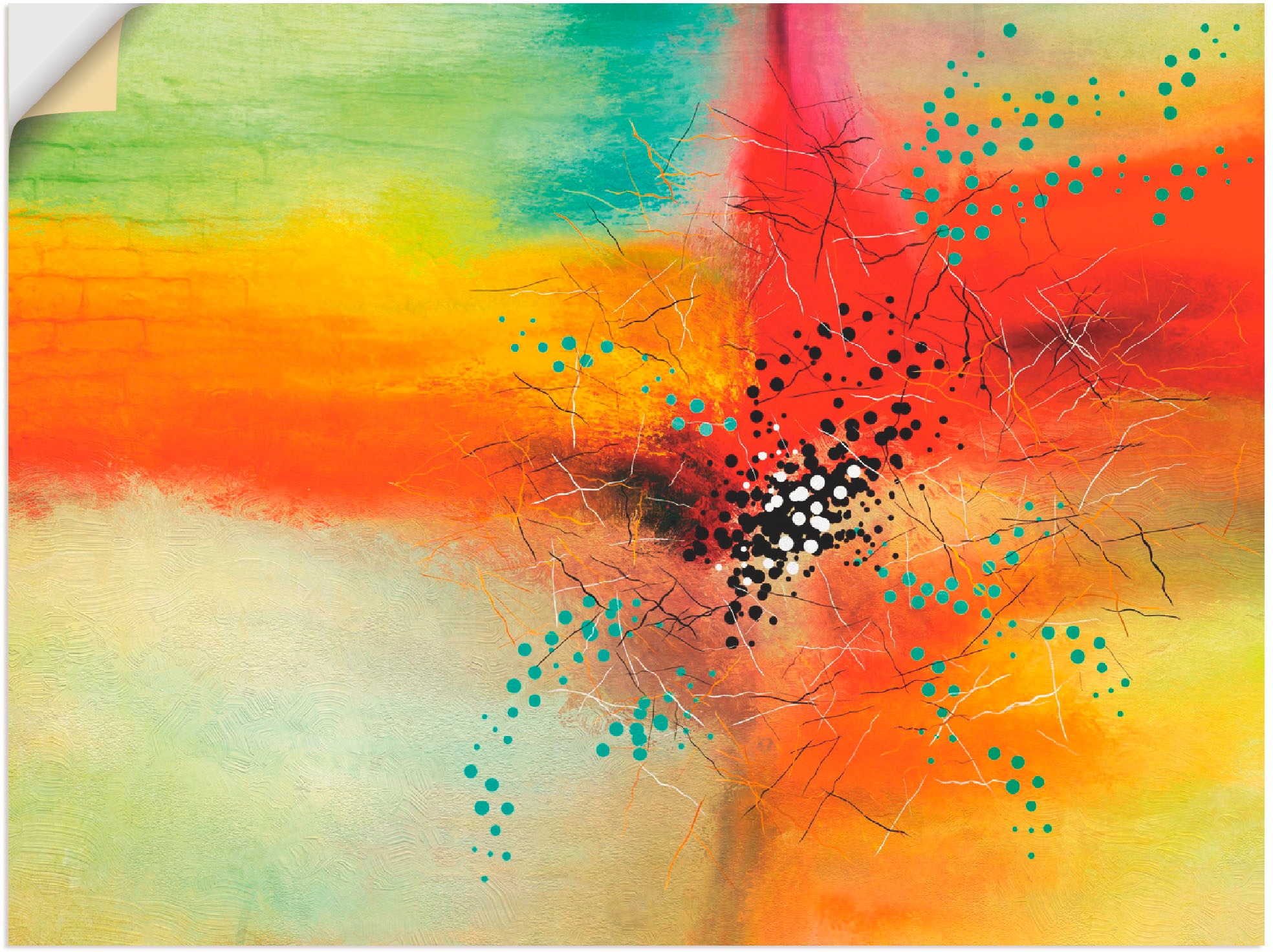 Image of Artland Wandbild »Modern V«, Gegenstandslos, (1 St.), in vielen Grössen & Produktarten -Leinwandbild, Poster, Wandaufkleber / Wandtattoo auch für Badezimmer geeignet bei Ackermann Versand Schweiz