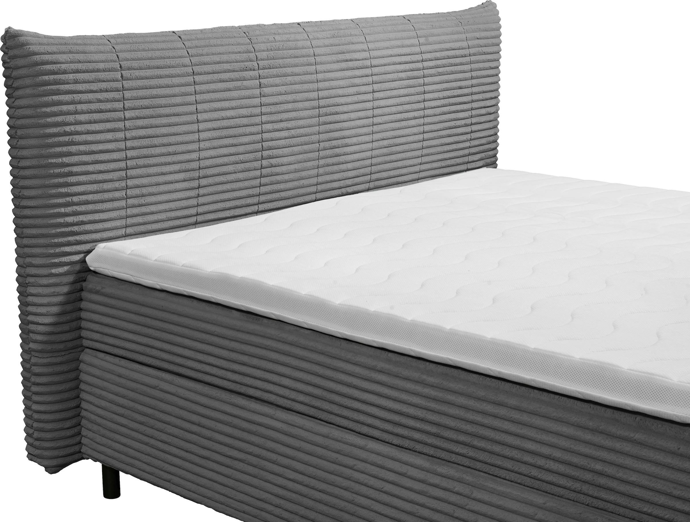 ED EXCITING DESIGN Boxspringbett »Seattle«, harte Seite mit Kokosmatte, weiche Seite mit Filzabdeckung