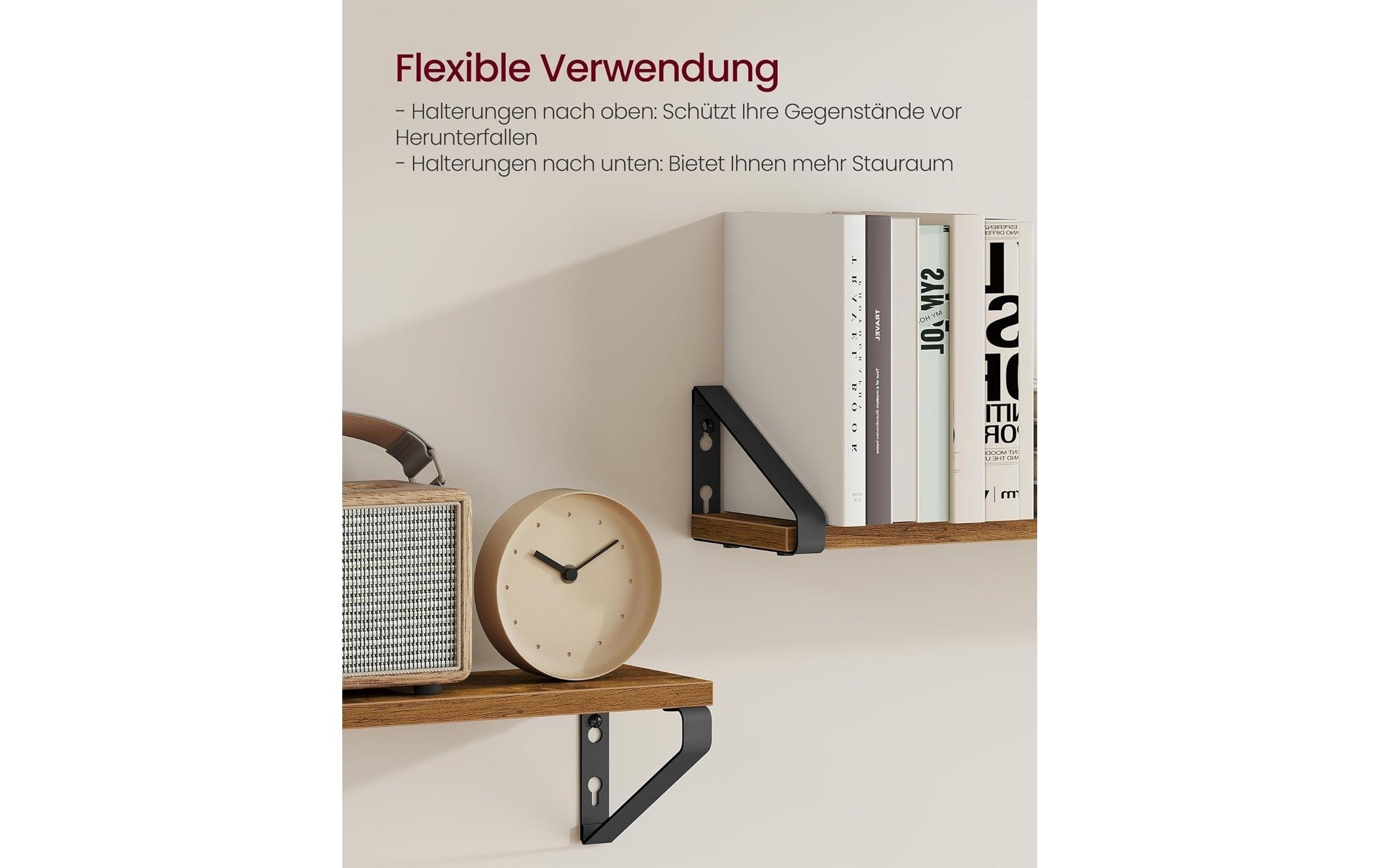 VASAGLE Wandregal »Industrial«