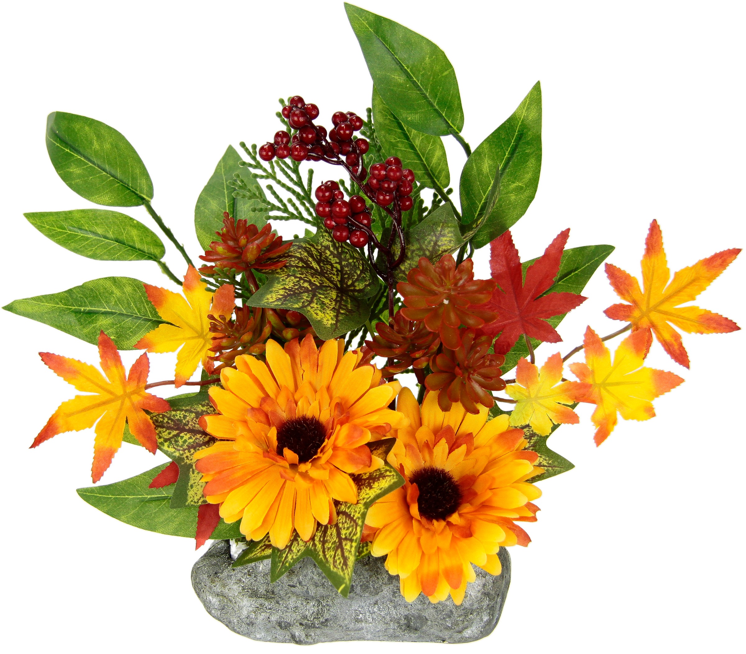 Image of I.GE.A. Kunstpflanze »Gerbera-Arrangement«, (1 St.), Auf Kunststein bei Ackermann Versand Schweiz
