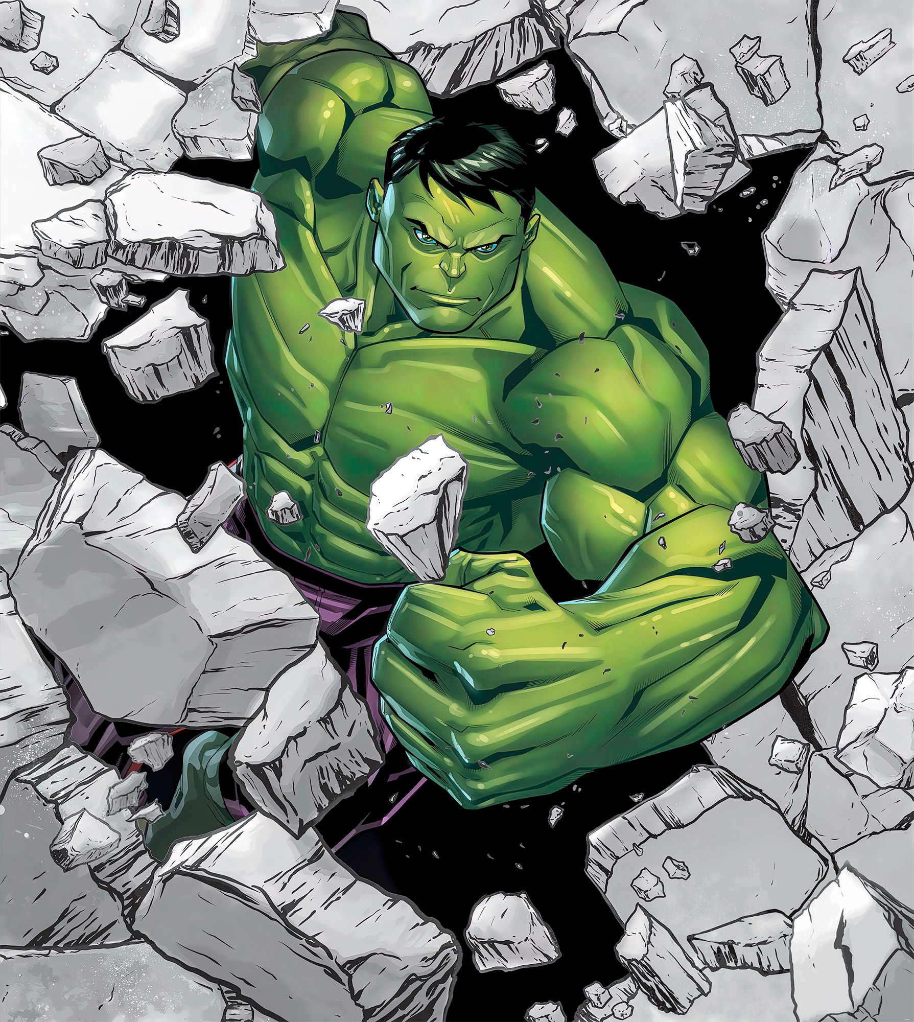 Image of Komar Vliestapete "Digitaldruck Vlies - Hulk Breaker - Grösse 250 x 280 cm" bedruckt glatt Kinderzimmer
