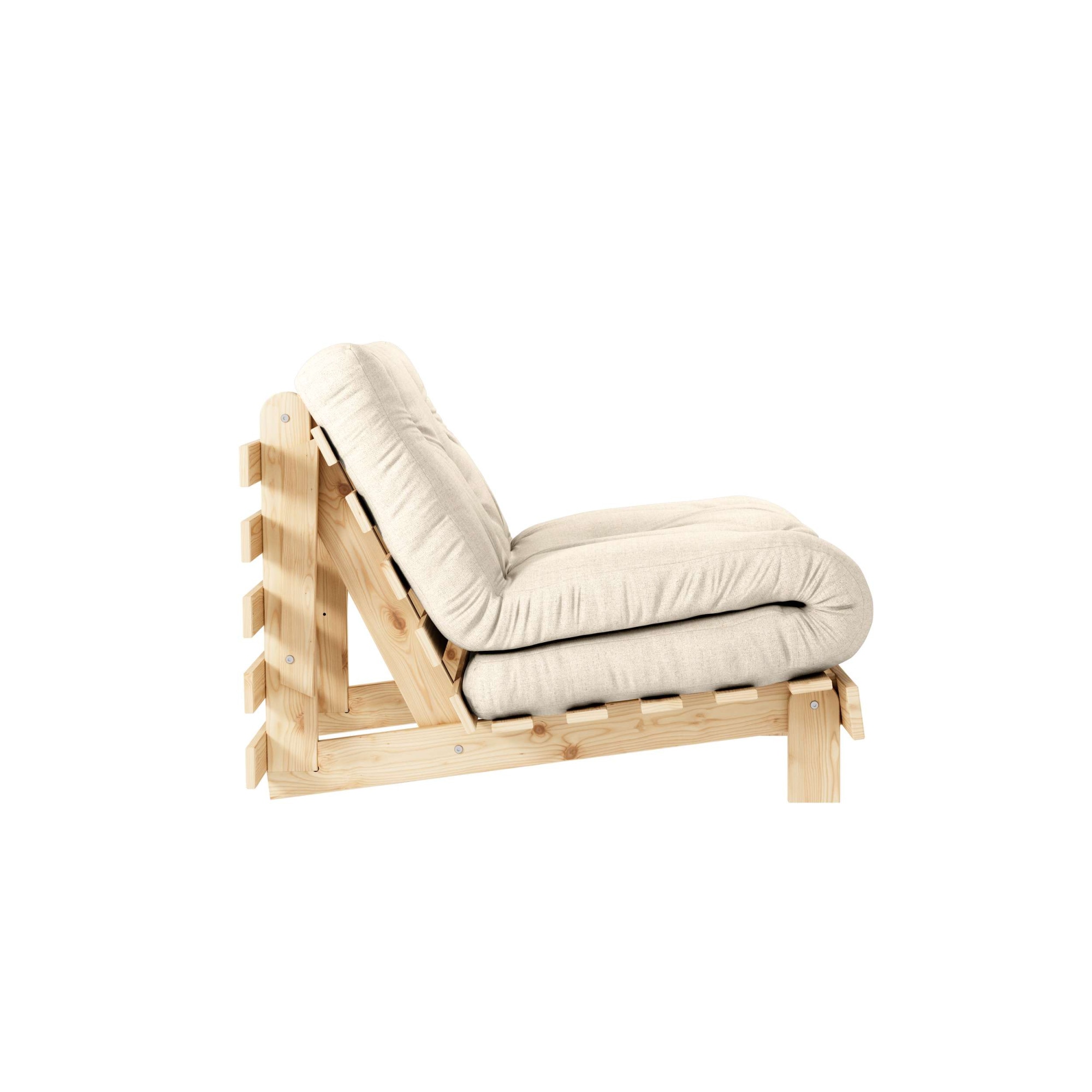Karup Design Lit de jour »Roots Sofa Bed, Schlafsofa, Bettfunktion, FSC®-Massivholz, B: 90 cm« Inkl. Futonmatratze. Made in Europe, minimalistisches Design