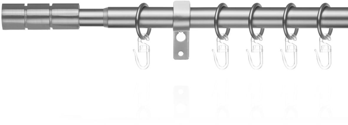 LICHTBLICK ORIGINAL Gardinenstange »Gardinenstange Zylinder, 20 mm,  ausziehbar, 1 läufig 130 - 240 cm«, 1 läufig-läufig, ausziehbar, Einläufige  Vorhangstange mit Ringen für Gardinen und Stores. à bas prix